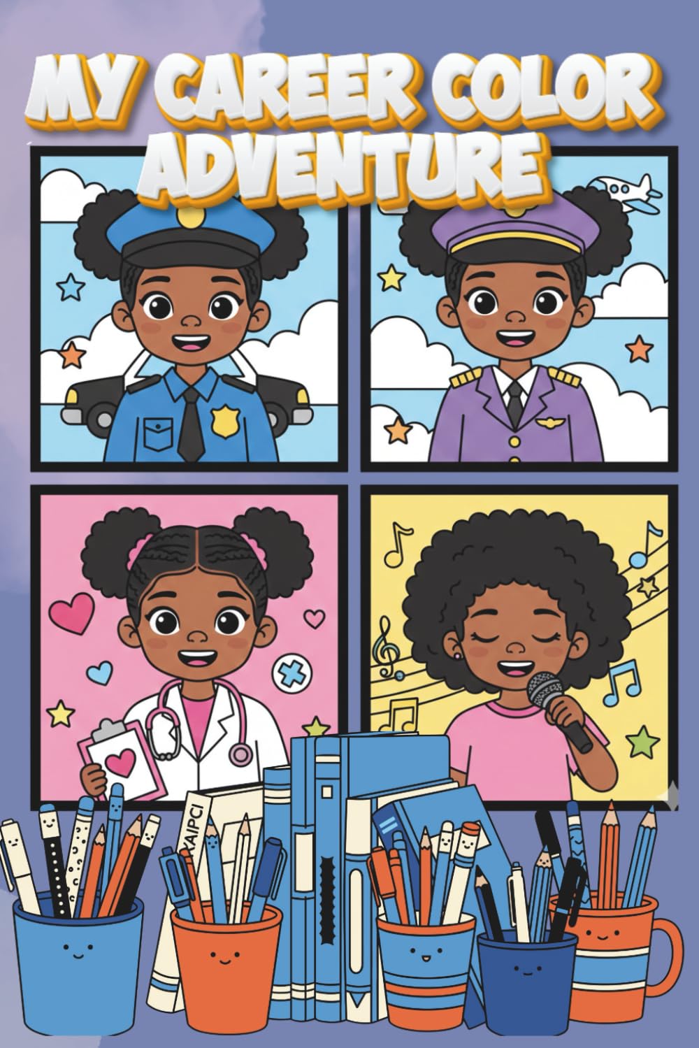 MY CAREER COLOR ADVENTURE: Dream Big! A Career Exploration Coloring Book for Kids: Celebrating Black Girl Magic and Professional Diversity for Elementary Students