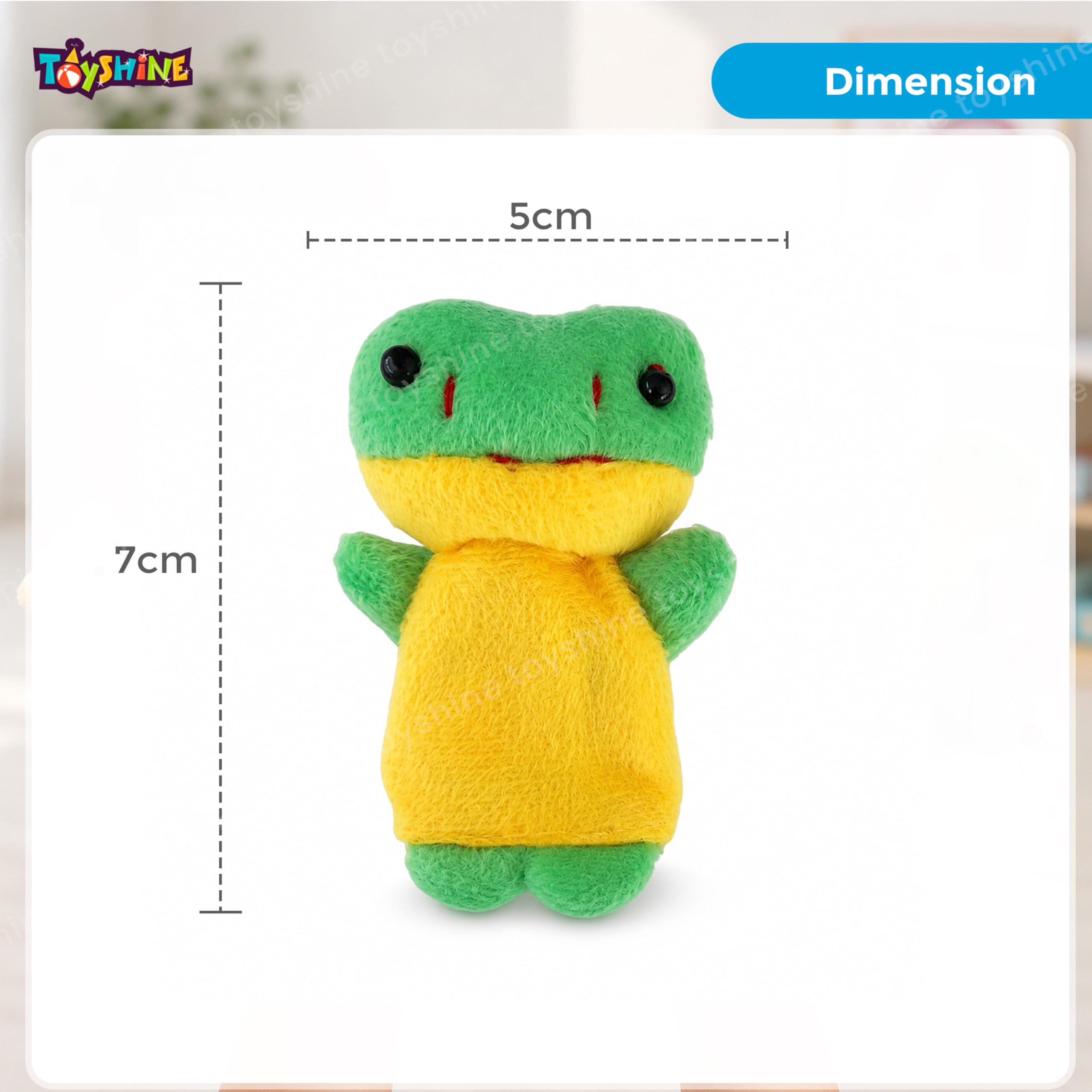 Toyshine 10 Pc Plush Animals Finger Puppet Toys - Mini Plush Figures Toy Assortment for Kids, Soft Hands Finger Puppets Game for Autistic Children, Great Family Parents Talking Story Set 1