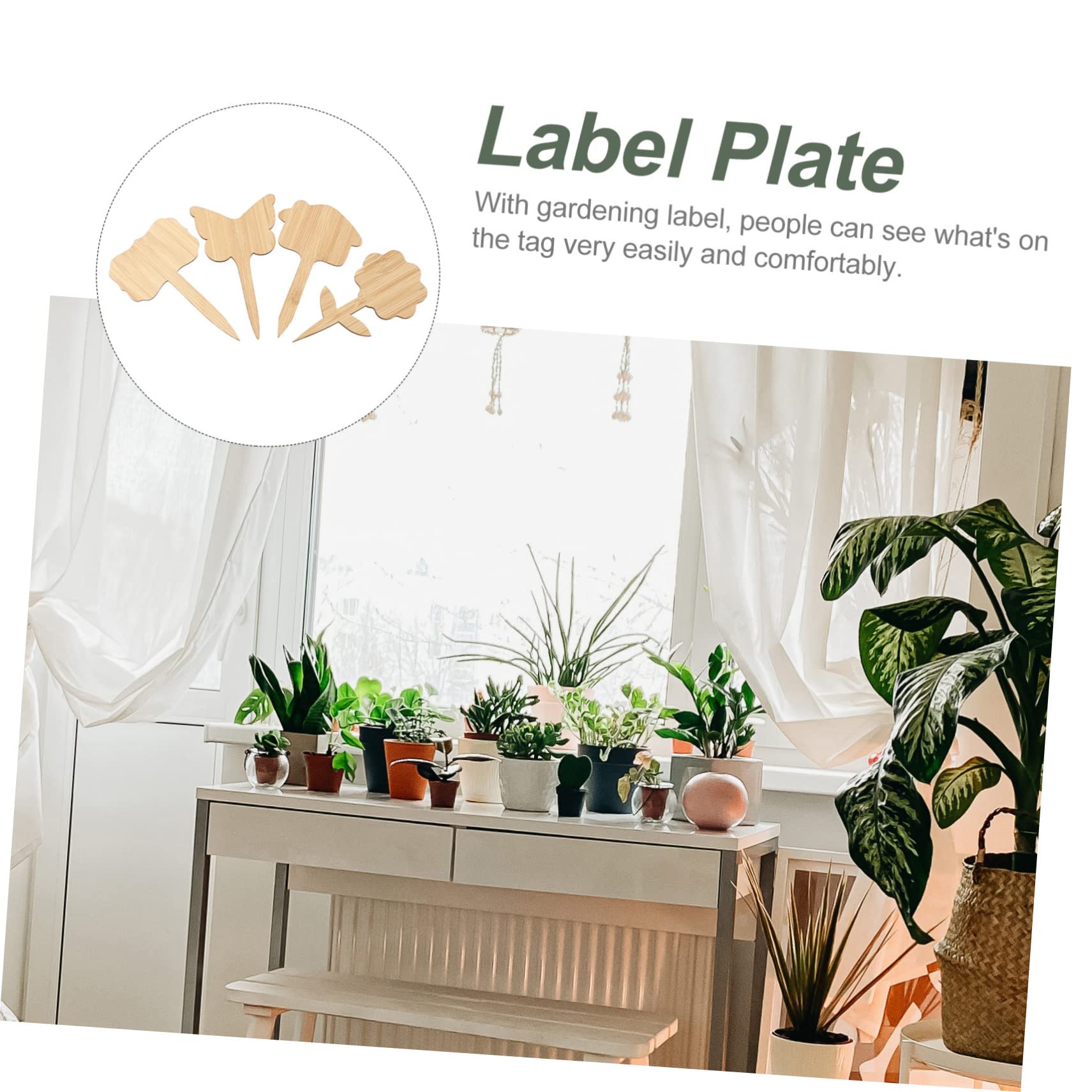 BESPORTBLE Lot De 4 Étiquettes Pour Plantes De Pépinière Étiquettes Naturelles Faciles À Installer Pour La Décoration De Jardin 40 Pièces X 4