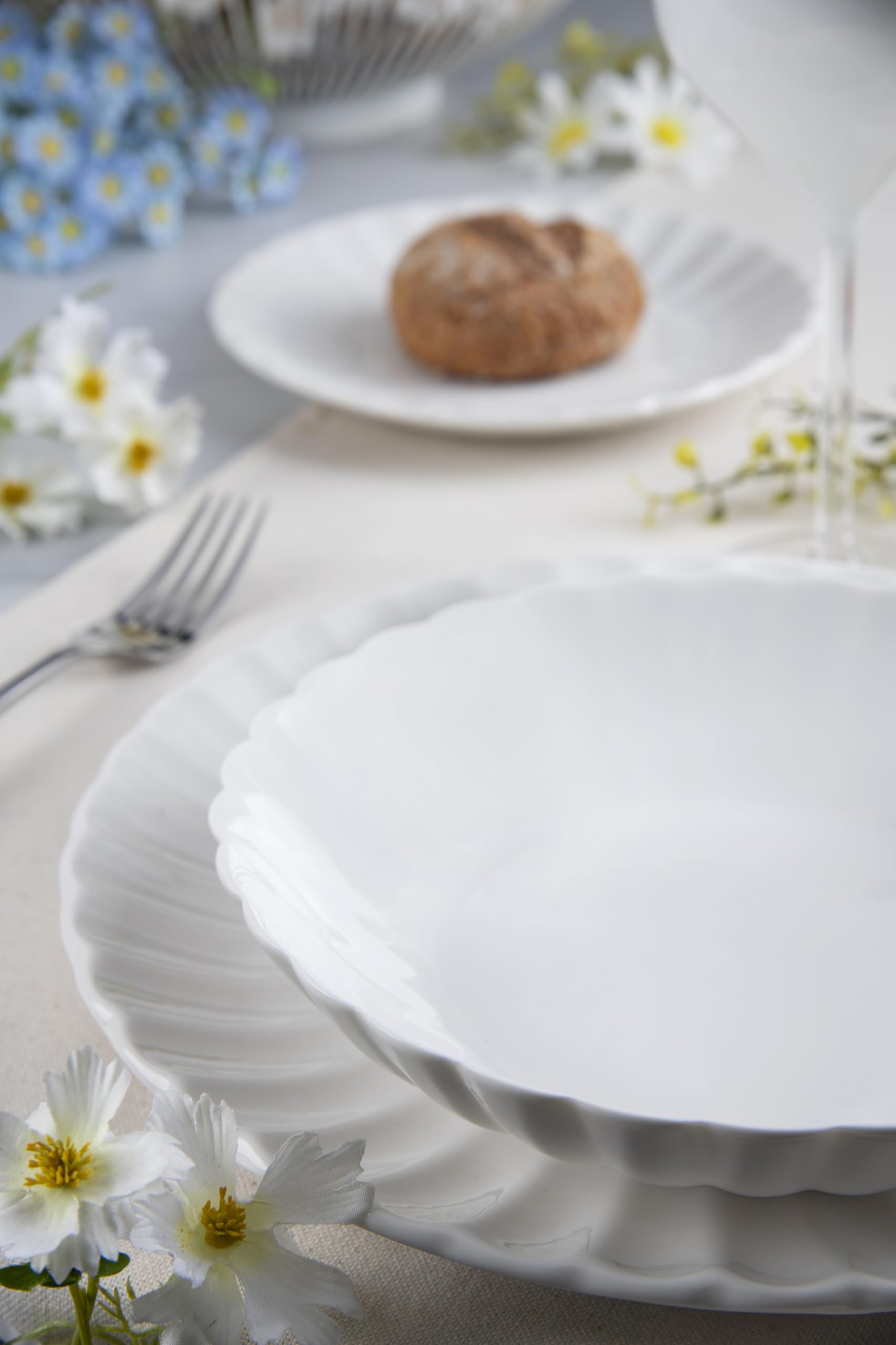 Excelsa Eliksir serwis obiadowy, 18 sztuk, biały, porcelana