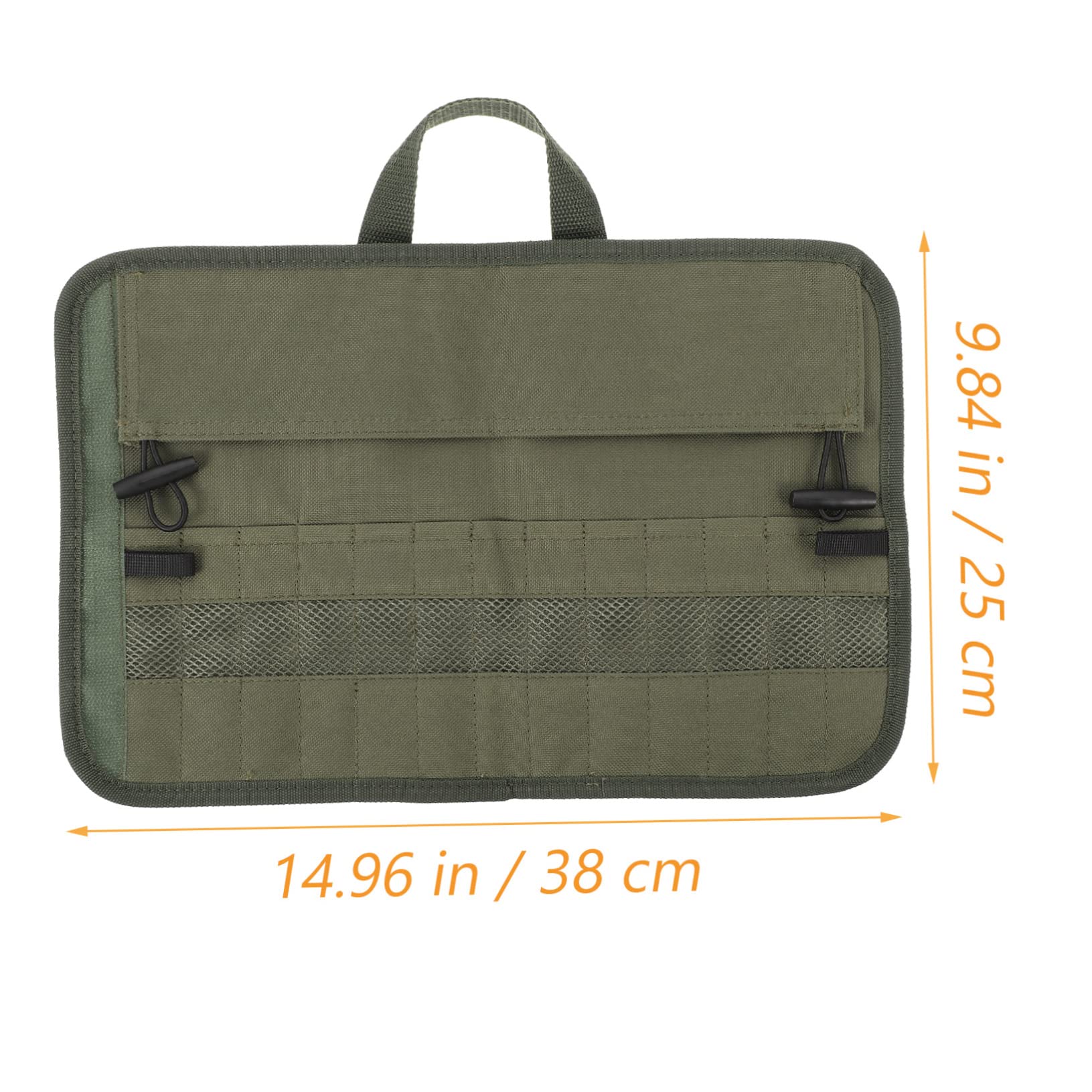 Unomor Multi-functional Outdoor Camping Tableware Bag Oxford 13 Pocket Cutlery Roll Picnic Supplies Bbq Utensils