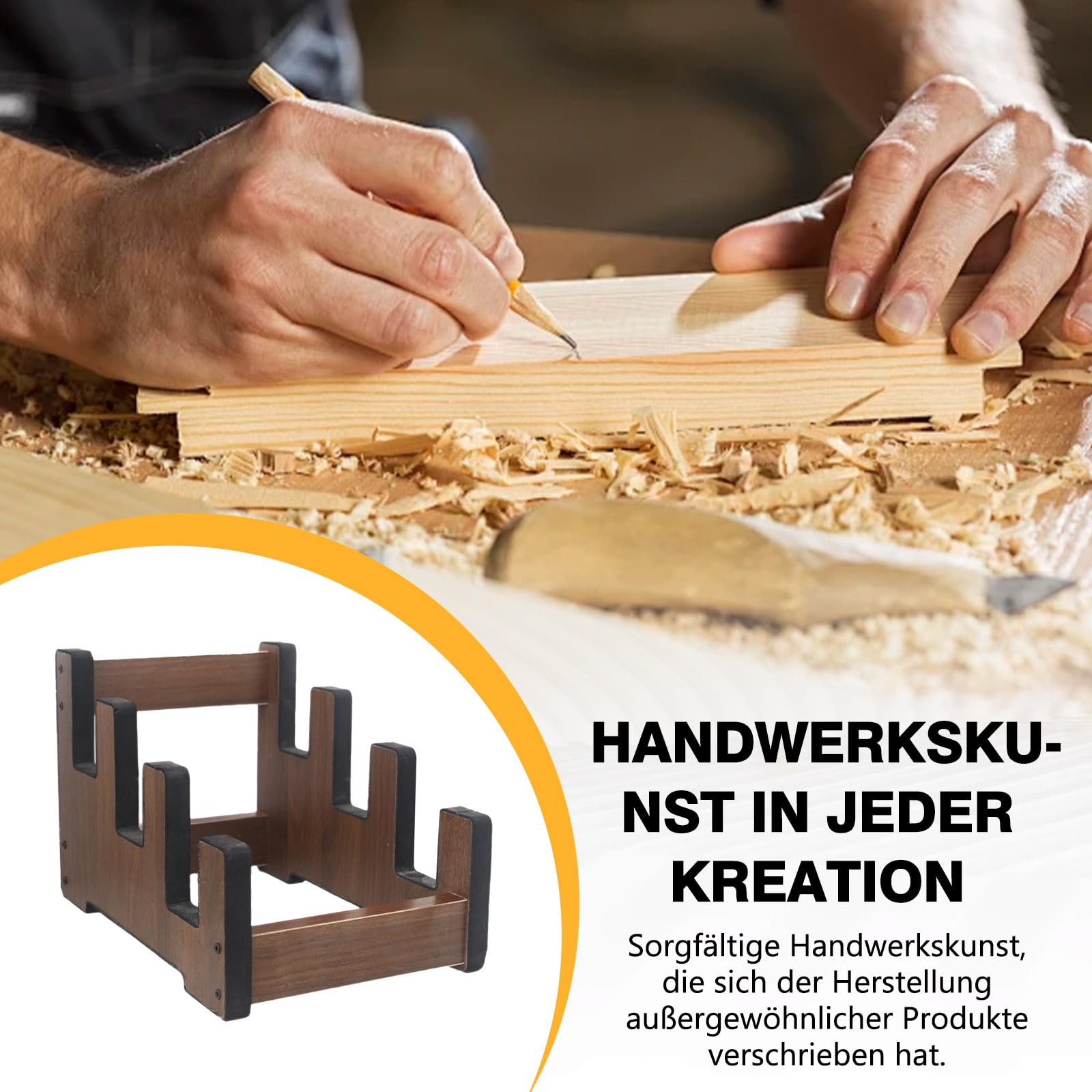 Gitarrenständer Holz für mehrere Gitarren, 3-Halter Gepolsterter Multi-Gitarrenständer Boden Platzsparend 3 Gitarren Display-Rack für Zuhause Studio Bühne (Für 3 E-Gitarren/Bässe)