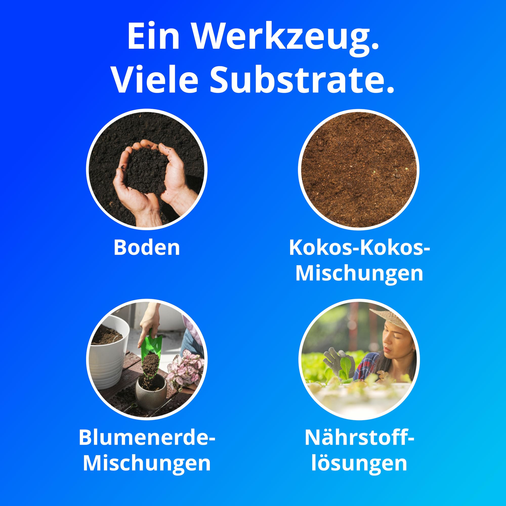 Bluelab METPULSE Pulse Meter Wasser 3-in-1 Feuchtigkeit/Nährstoff (TDS)/Temperatur Test Kit für Erde, Kokos, und Lösung, Tester für Hydroponische System und Indoor-Pflanzen wachsen, Clear