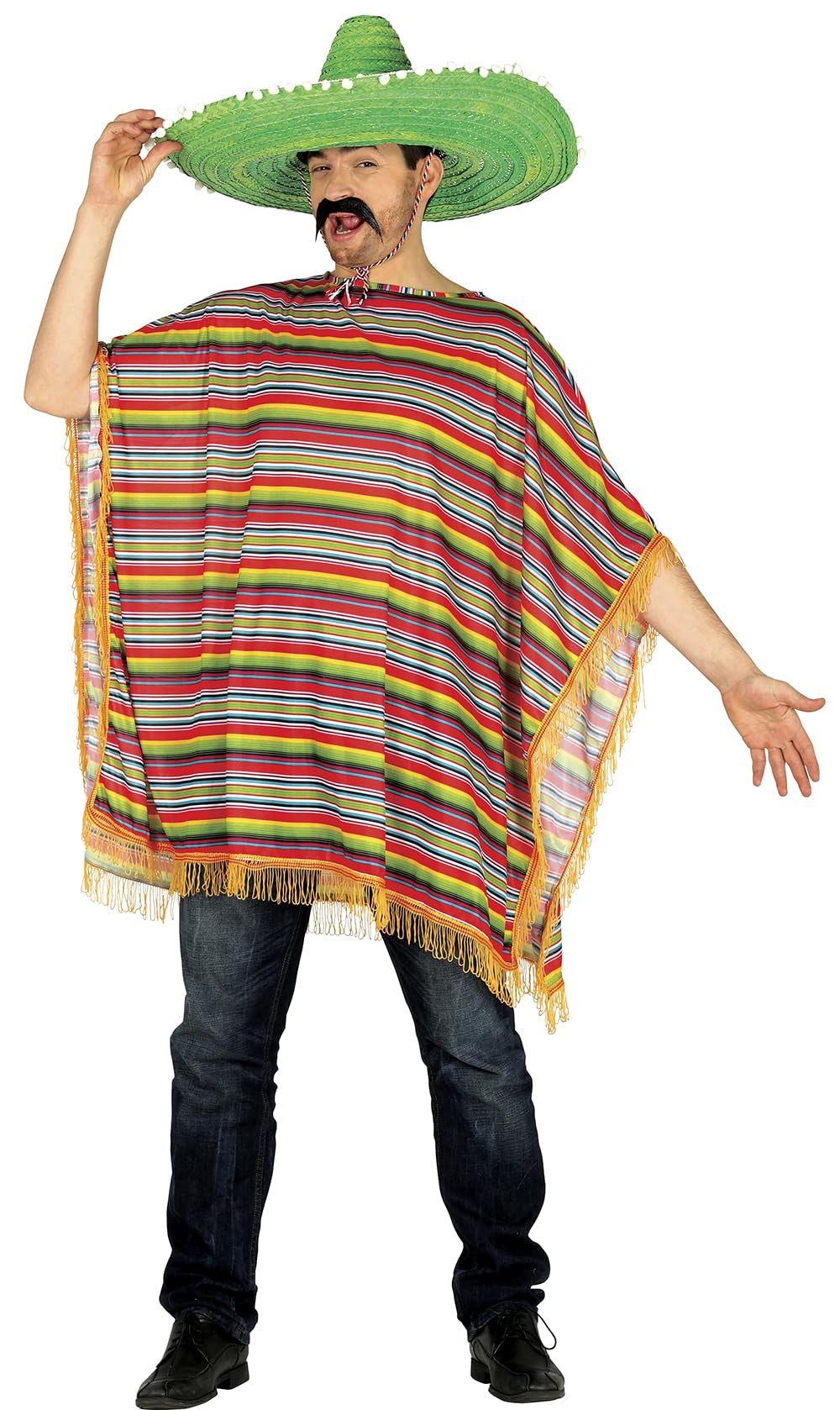 FIESTAS GUIRCA Mexican Poncho Costume Adult Man
