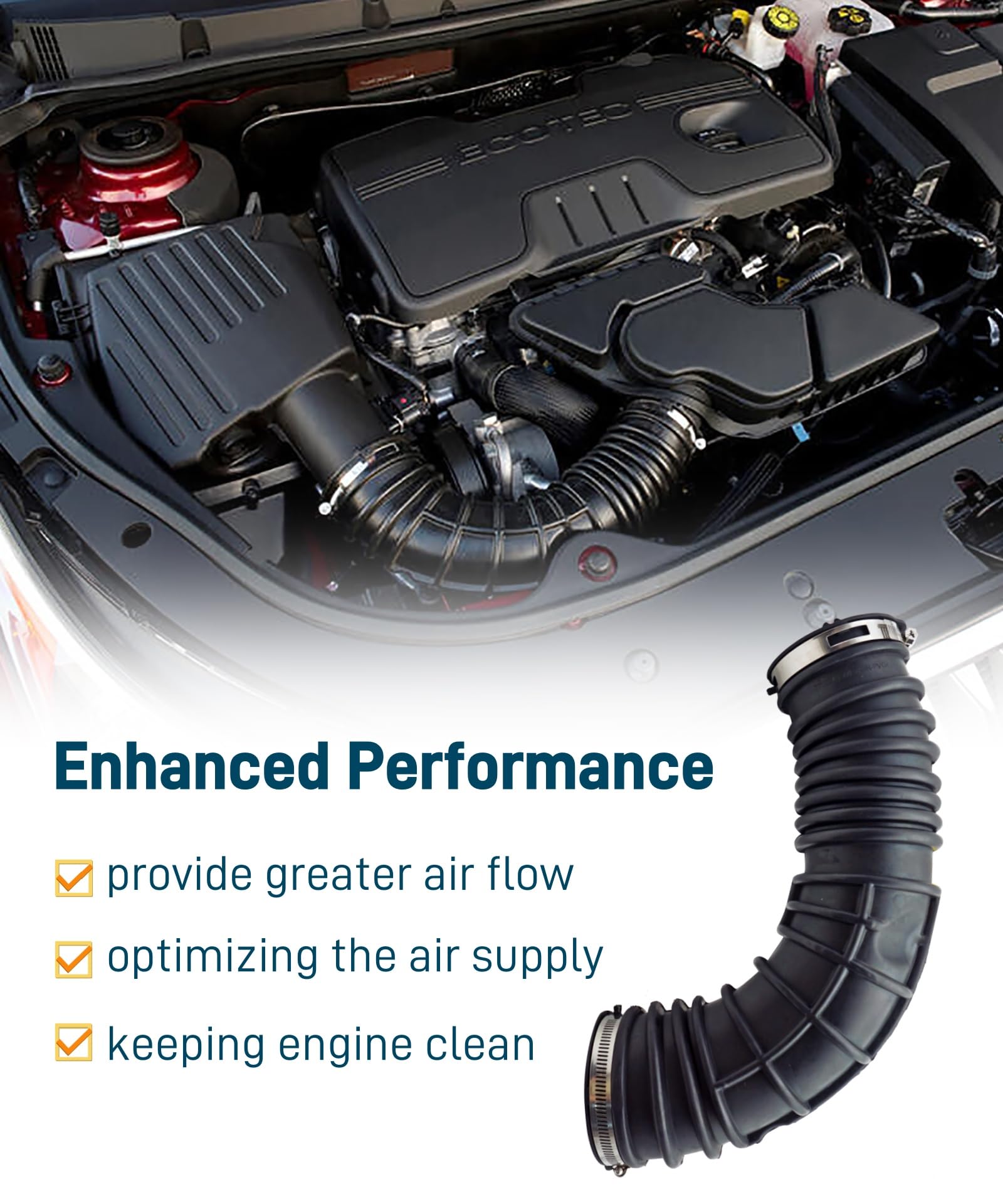 Air Intake Hose & Outlet Duct For Buick Regal, LaCrosse, Chevy Malibu, Impala - Replaces 13324274, 20918645, 22761486, 22951183