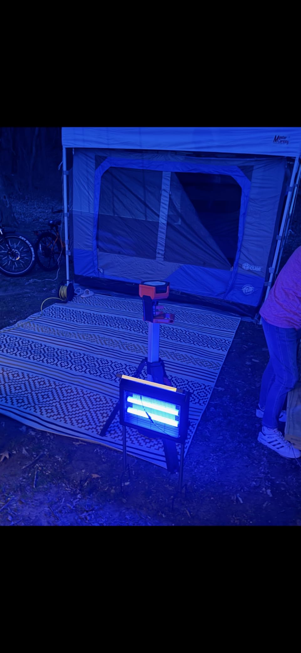 Amanda's SunZap Pro on the patio