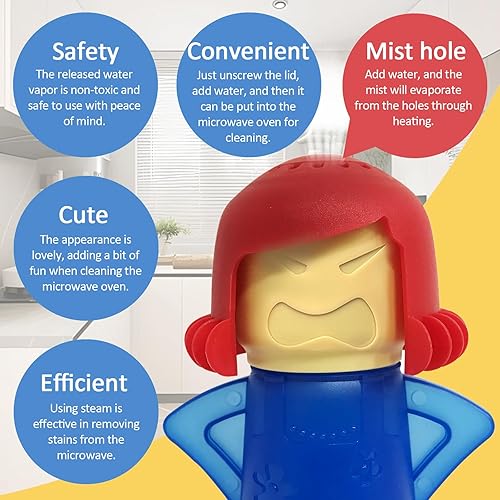 Miniatura 2 de Limpiador de Microondas Limpiador de Horno de Microondas Equipo de Limpieza de Vapor de Alta Temperatura Herramienta Desodorizante para Refrigerador