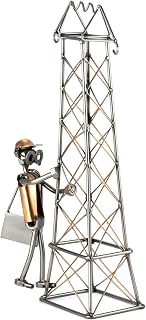 Steelman24 I Omini di Viti Traliccio Elettricità I Idee Regalo Originale I Soprammobili in Metallo I Modellino