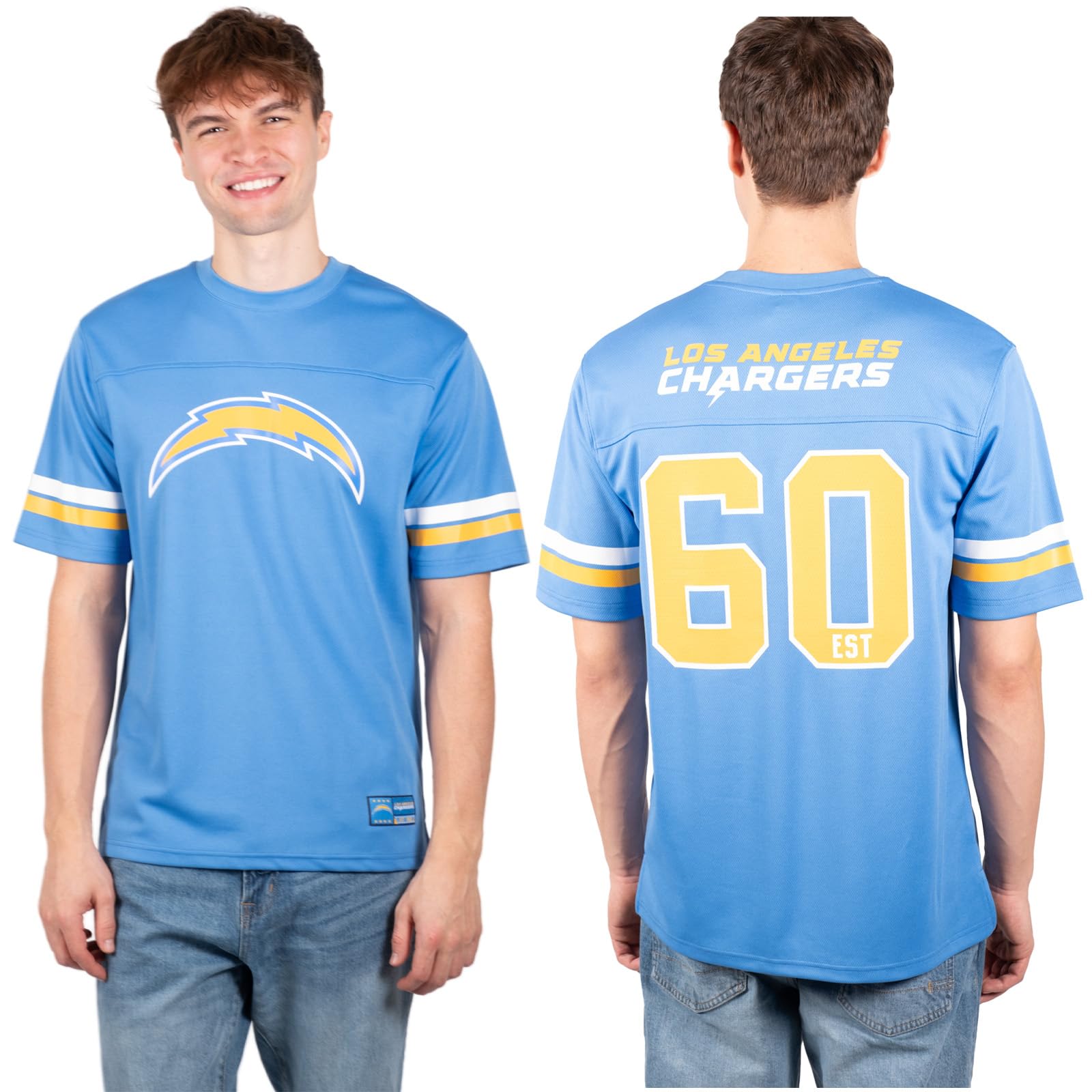 Ultra Game NFL Men's Soft Mesh Ultimate Vintage Game Day T-Shirt