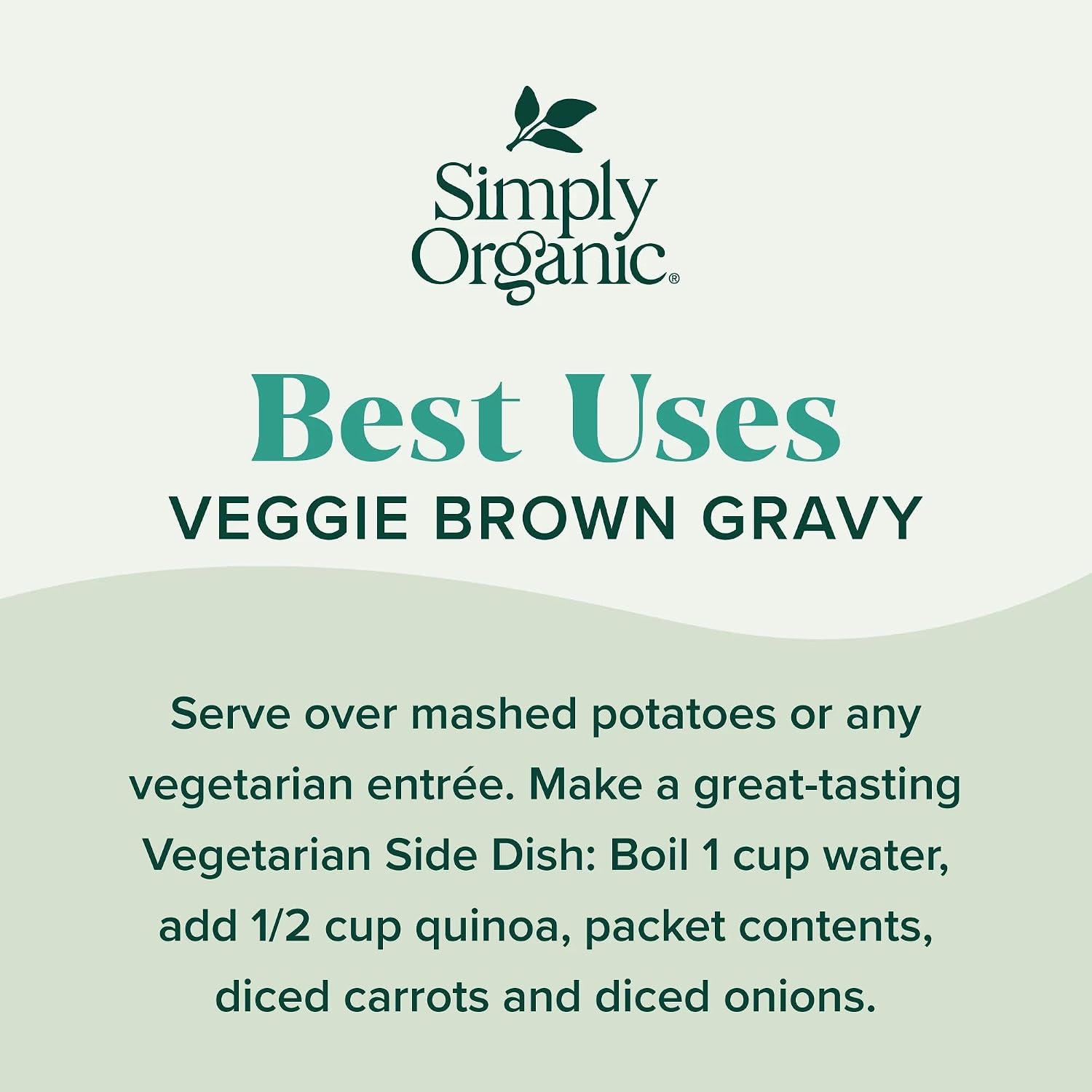 Simply Organic Vegetarian Brown Gravy Mix - Certified Organic, Vegan, Kosher | 1 Ounce (Pack of 12) image 4