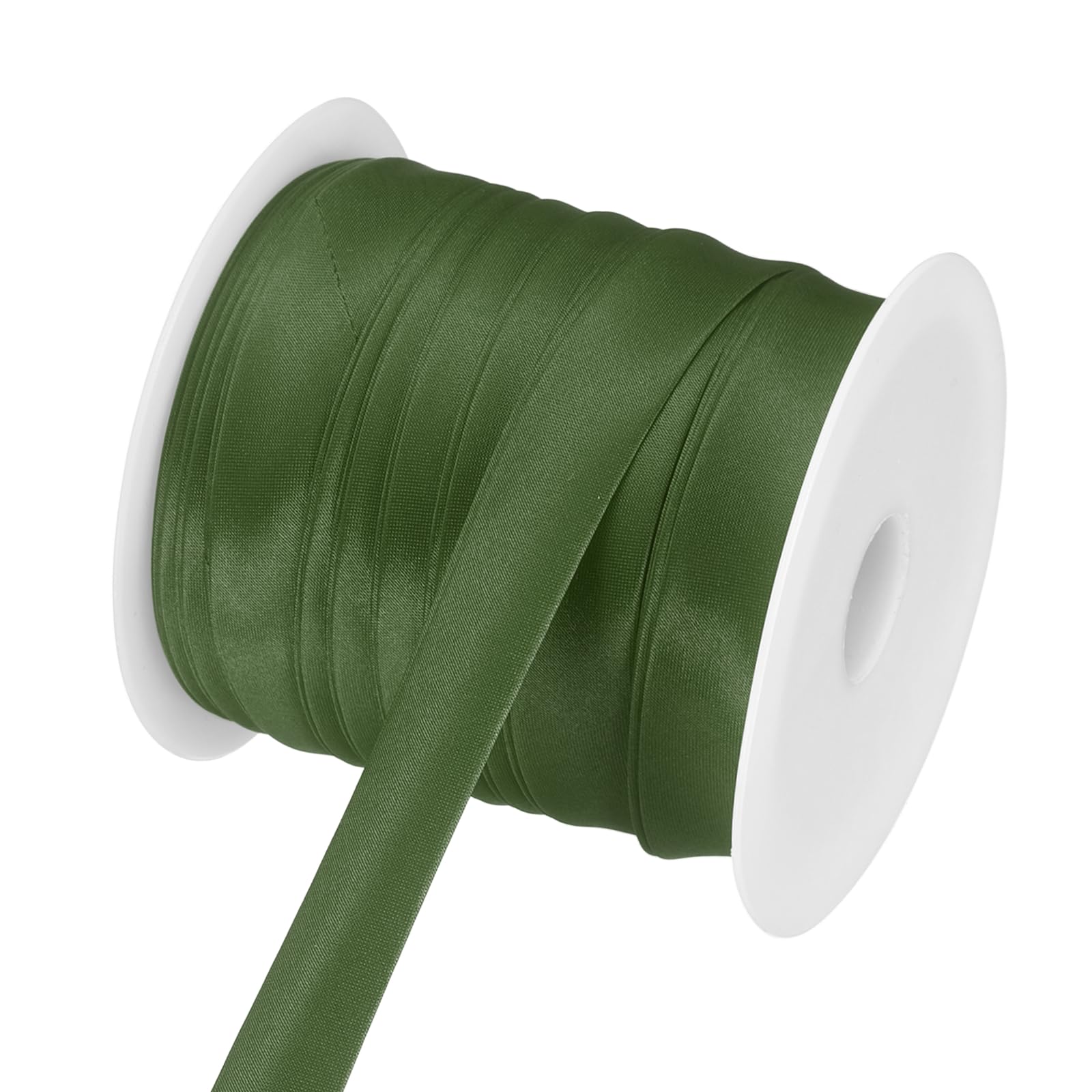sourcing map Double Fold Bias Tape 3/4" x 25 Yds Army Green