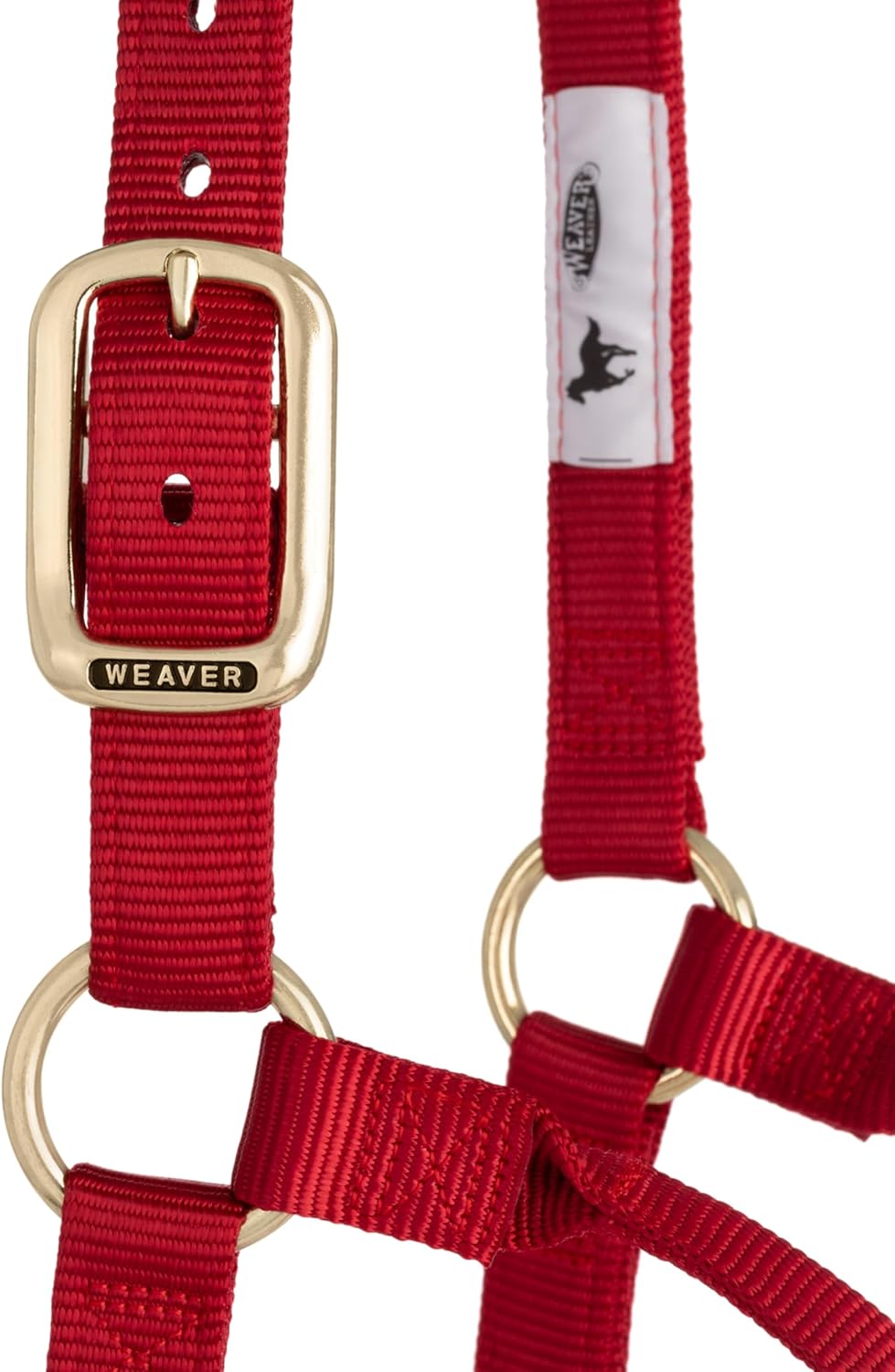 Weaver Equine Nylon Horse Halter, Triple-Ply Cheek Design, Original Non Adjustable Halters for Horses, Equine Tack