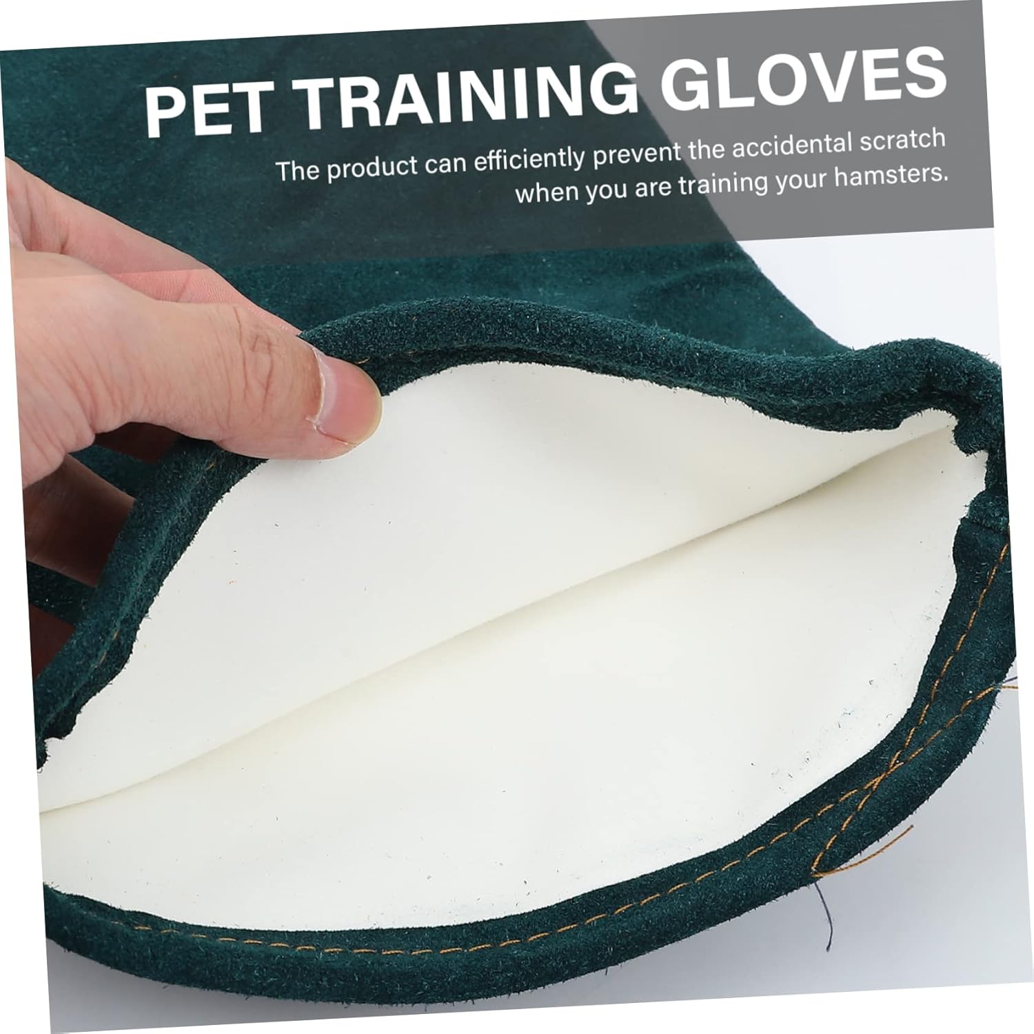 UPKOCH 2pcs Utility Gloves for Dog Pet Bathing Gloves Lightweight Cowhide Hand Protective Cover