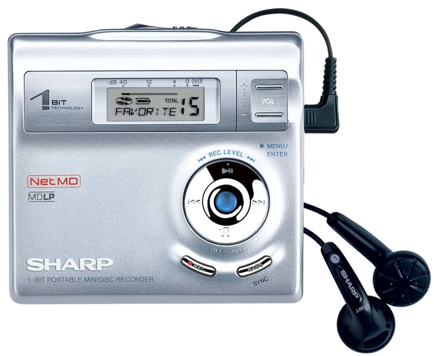 ポータブルプレーヤー SHARP 1-BIT PORTABLE MINIDISC RECORDER SHARP 1bit Portable MiniDisc Recorder MD-DR7-A Operation