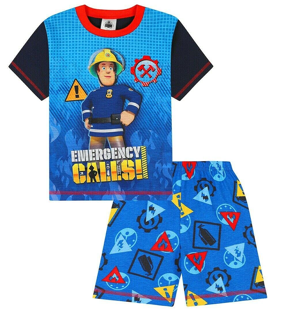 Fireman SamBoys Emergency Calls Short Pyjamas Blue