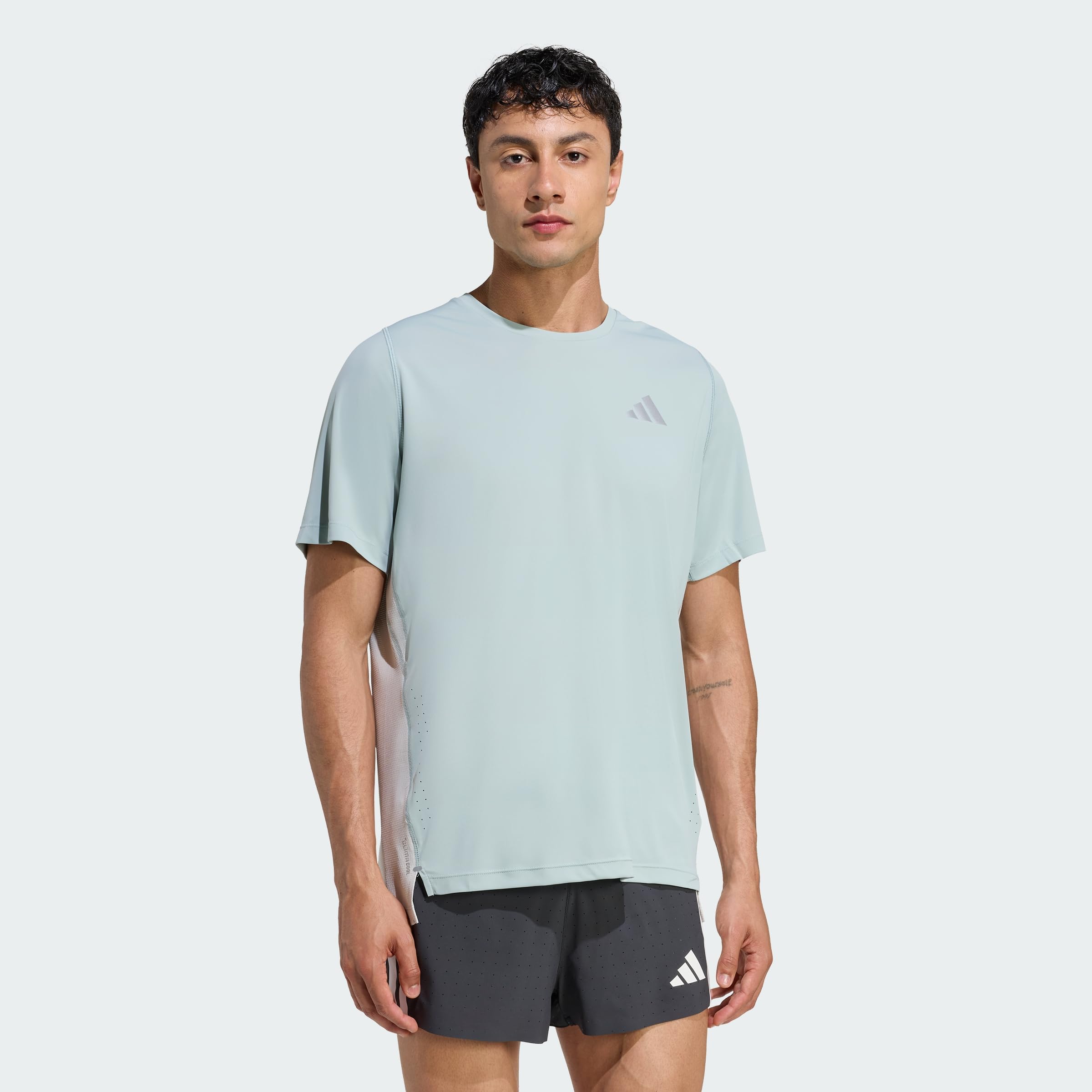 adidas Men's adi365Breeze Running T-Shirt, Wonder Sage/Wonder Alumina, XXL