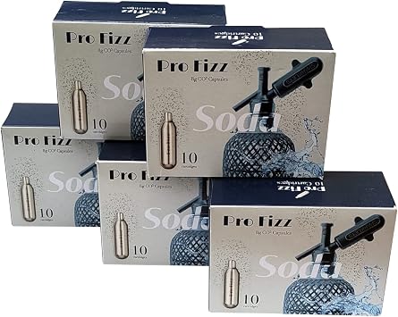 8 Gram Co2 Soda Injection Cartridges/Bulbs - Pack of 50