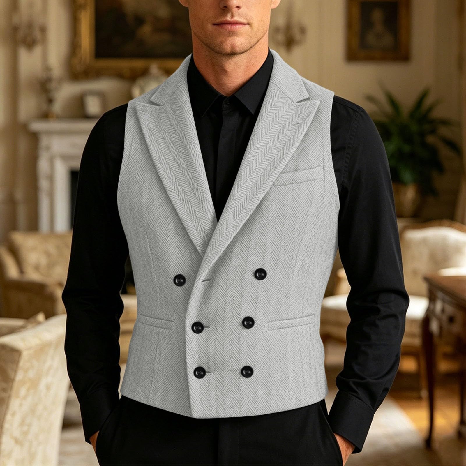 Gilet sans manches léger matelassé et isolant coupe-vent pour la randonnée, le camping et les voyages. Idéal pour les activités de plein air.