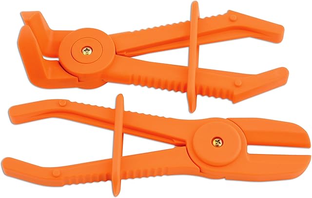 Laser 5527 Flexible Hose Clamp Set 2pc, Orange