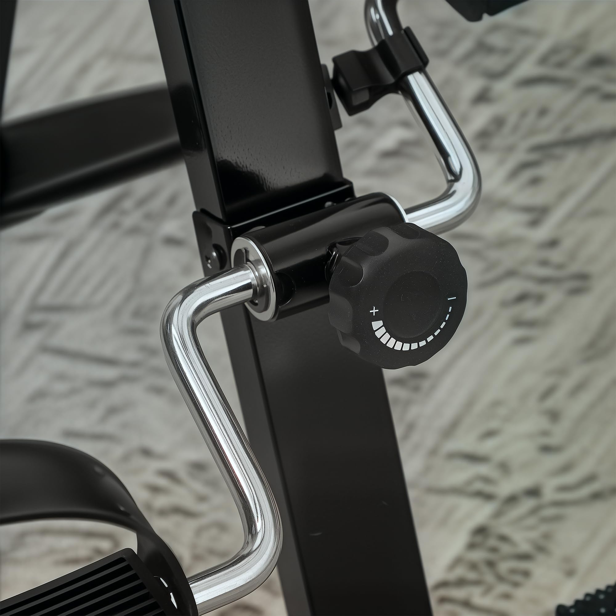 SPORTNOW Pedaliera Riabilitazione Pieghevole per Gambe e Braccia, Cyclette Riabilitativa per Anziani con Schermo LCD, Pedali Massaggianti, Altezza Manubrio Regolabile, Nero