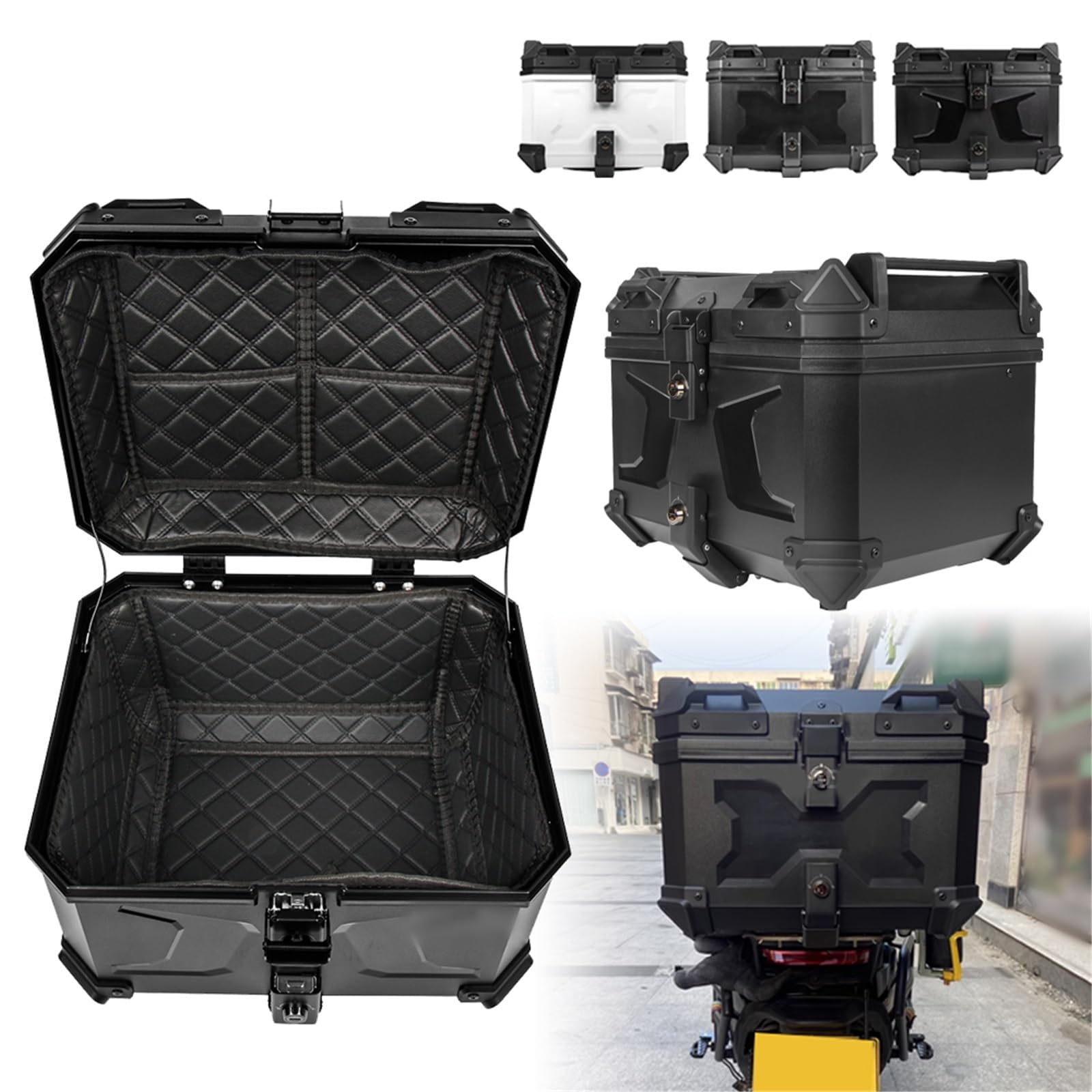 Baúl Trasero Universal ABS De 45 L para Motocicleta para DS525X DS900X 650DS 650DSX 525DSX 500DSX