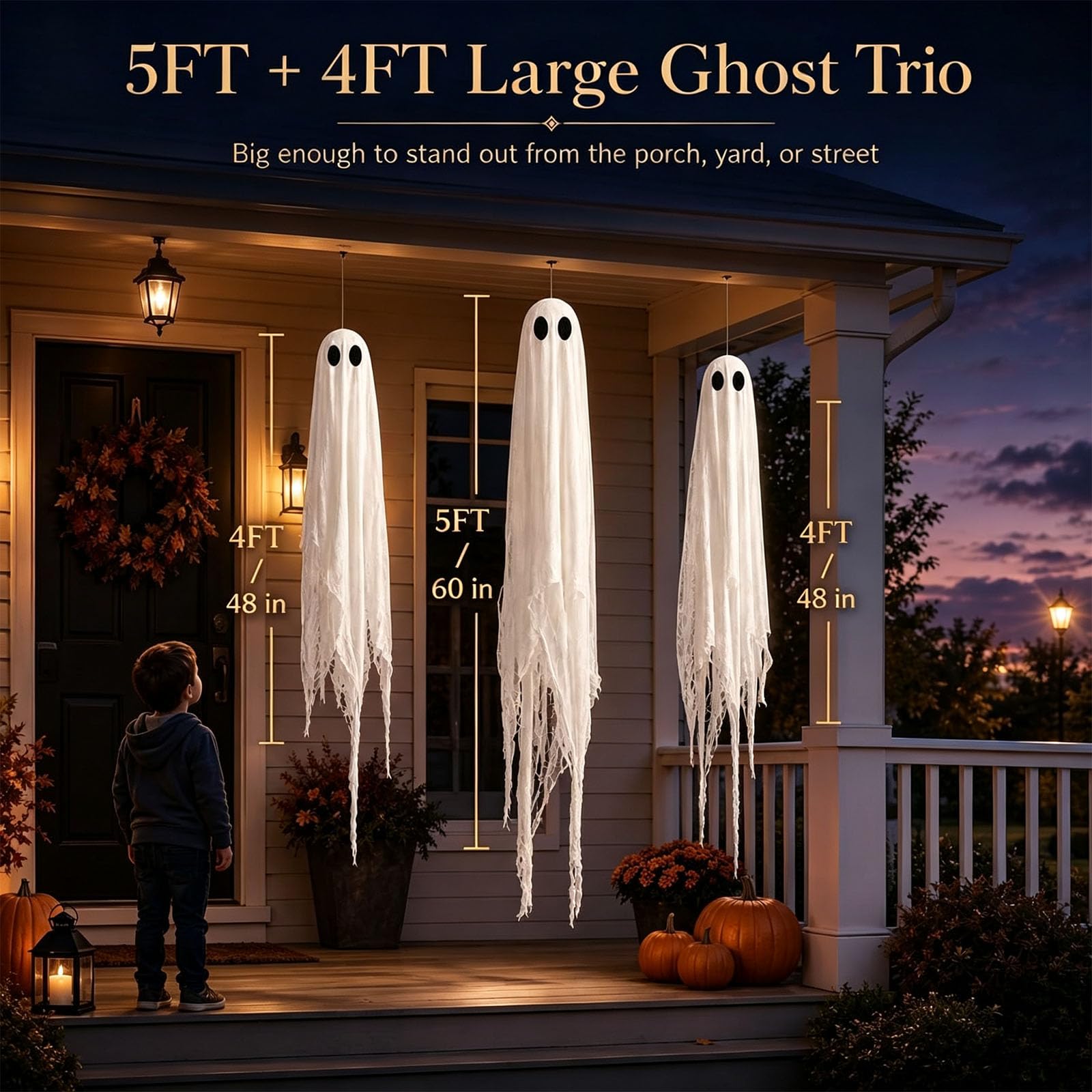 Decorazione per rami di albero di Halloween, veranda e feste, A