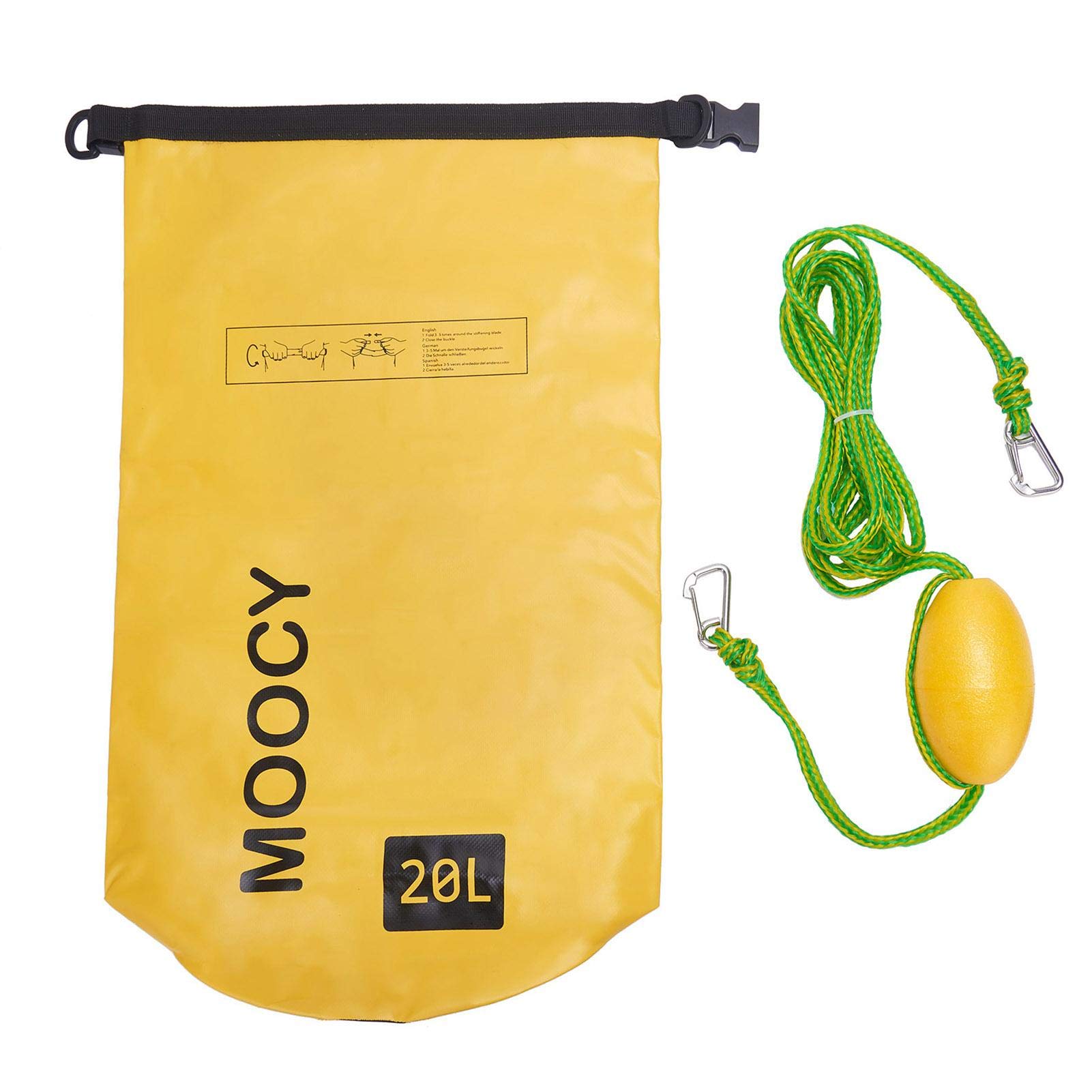 Fortn dérive d'ancre Sable 2 en 1, Sable avec remorquage, Ancre Sable et Sac Sec étanche, Ligne Quai pour Kayak, Jet Ski, Aviron, Petits Bateaux, Sac Sec Ancre Sable