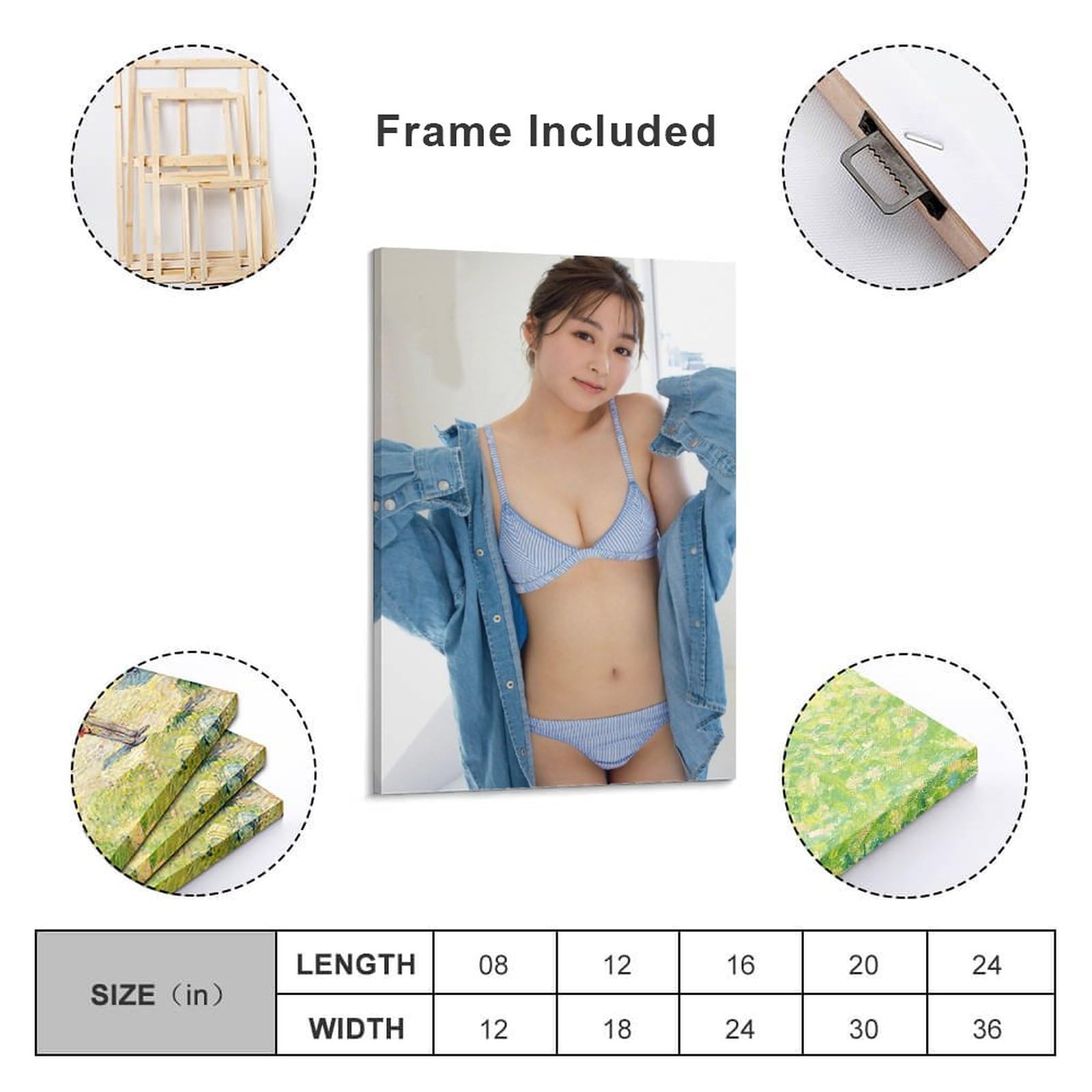 Amazon.co.jp: セクシー女優写真ポスター山本杏 オフィス ベッドルーム