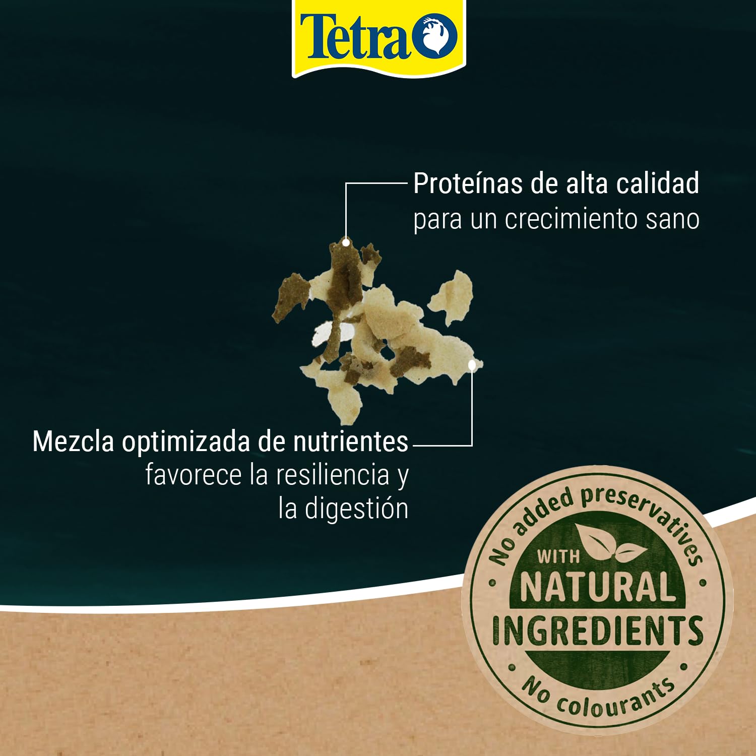 Tetra Pond Flakes, Alimento para peces en escamas para peces pequeños y jóvenes en estanques de jardín, cubo de 10 L