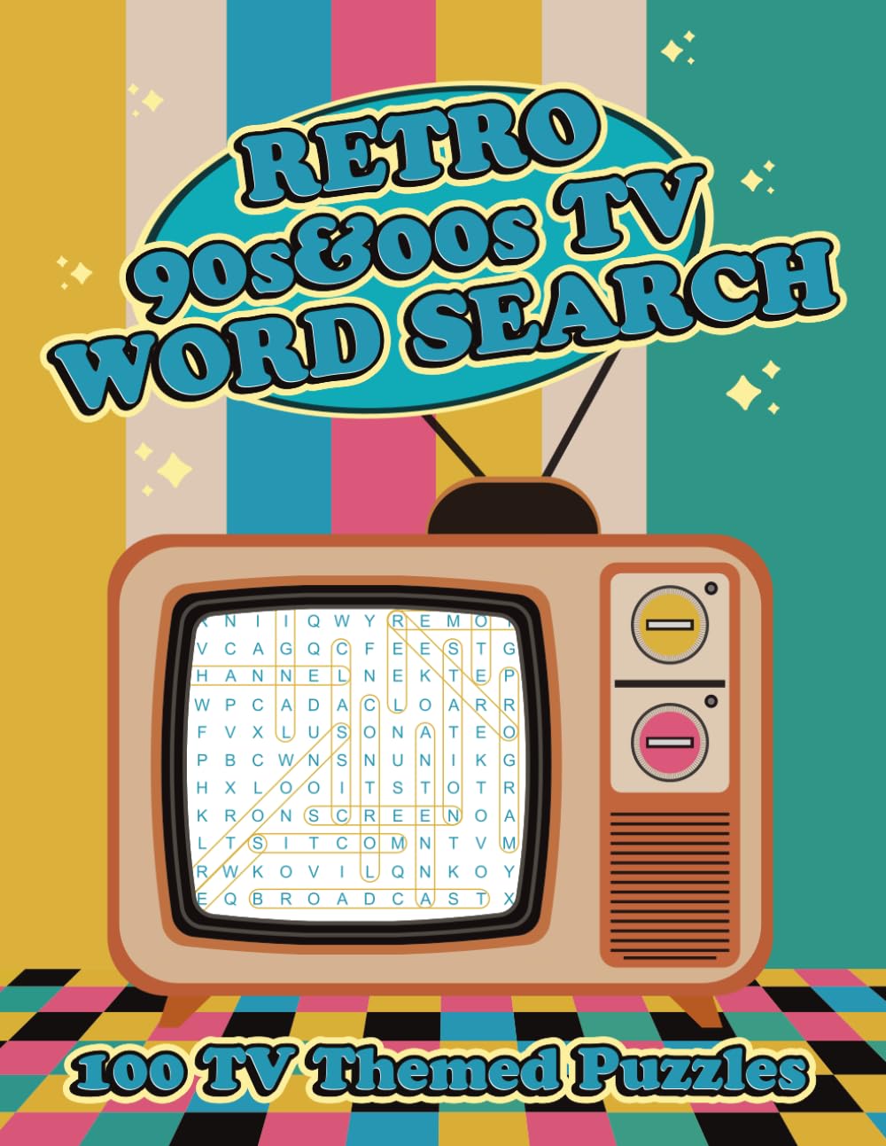 Retro TV Word Search Puzzle Book for Adults: 100 Throwback Puzzles Inspired by 90s & 2000s Sitcoms, Cartoons, Reality TV & Iconic Shows