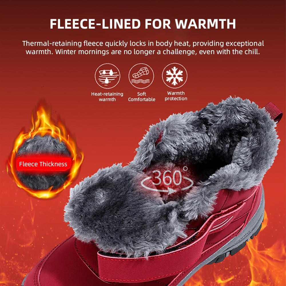 Boots, 2026 Arch Support Orthotic Boots, Fur Lining, Warm Ankle, Waterproof Non-slip Winter Outdoor Hiking Shoes
