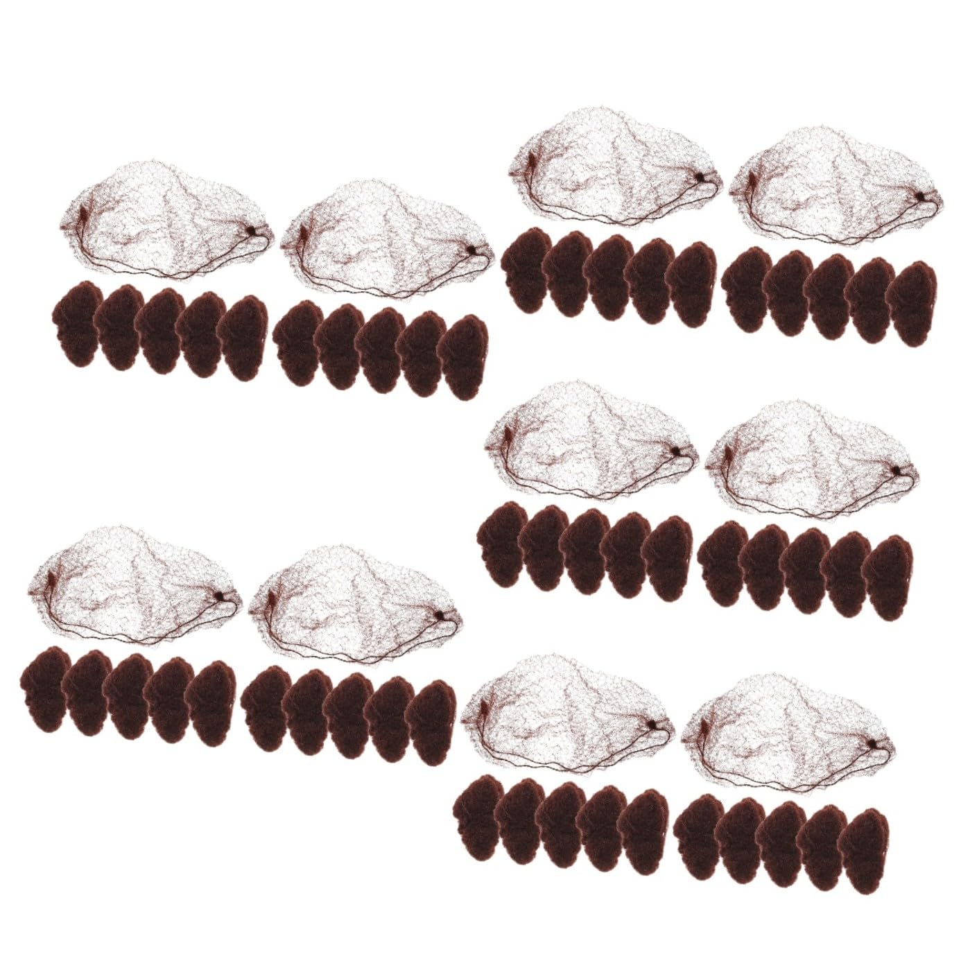 Healeved Sets Schlaf Haar Motorhaube Unsichtbare Haarnetze Elastische Rand Bun Abdeckung Für Restaurant Pcs