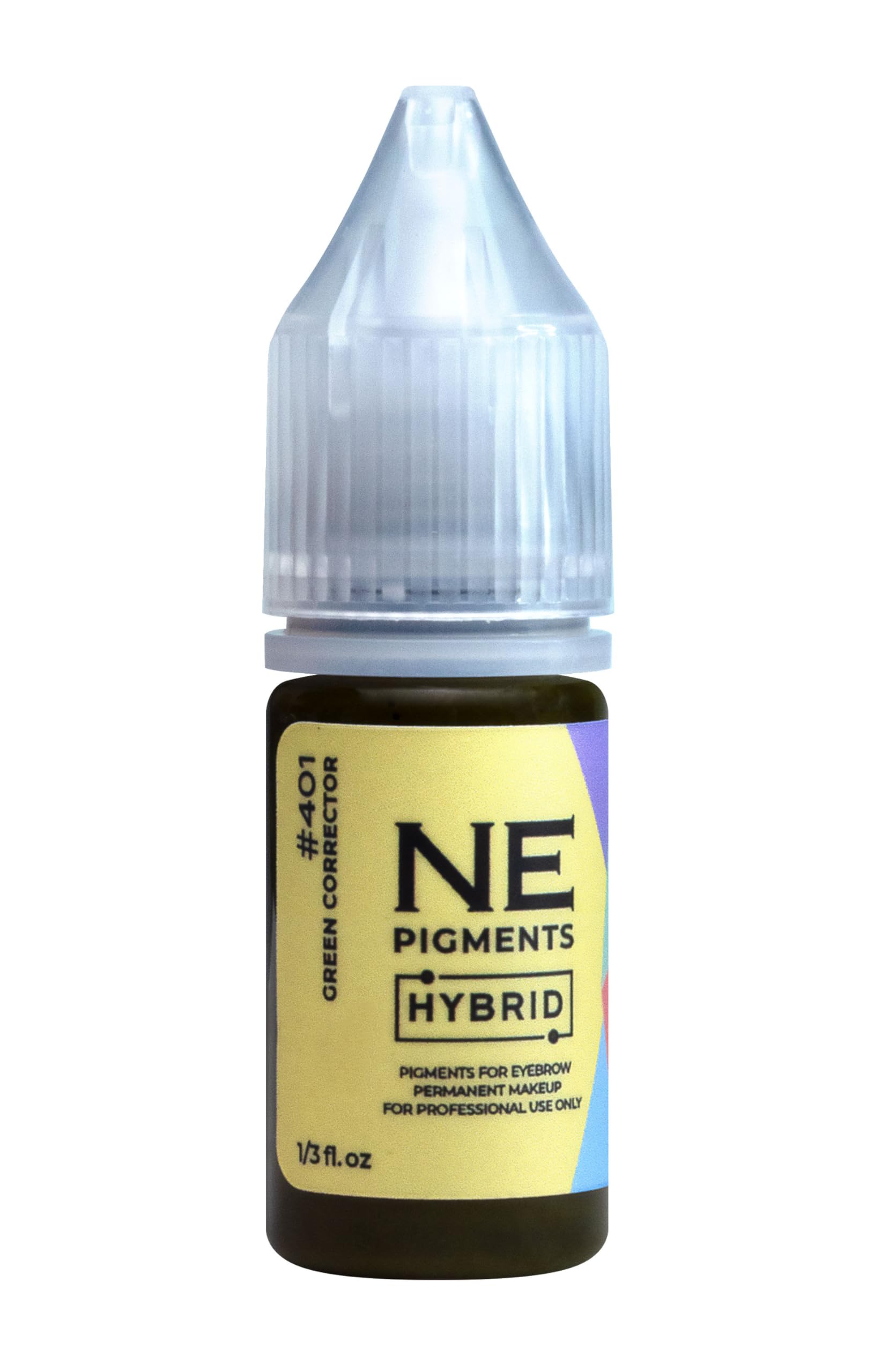 Green Corrector for Red and Orange #401 - by Elena Nechaeva - Color Corrector Permanent Tattoo Ink- Professional Tattoo Pigment