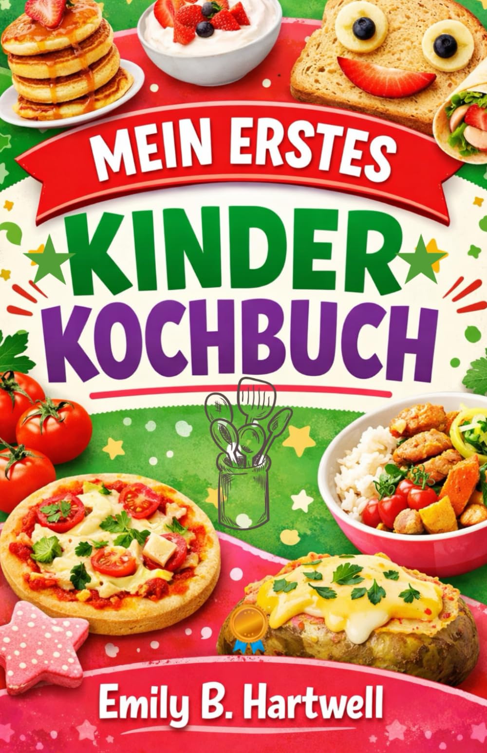 MEIN ERSTES KINDERKOCHBUCH: Lustige, einfache Rezepte, die speziell für kleine Hände zum Mithelfen und Entdecken entwickelt wurden. Jede Seite lädt zu ... und fröhlicher Zeit in der Küche ein.