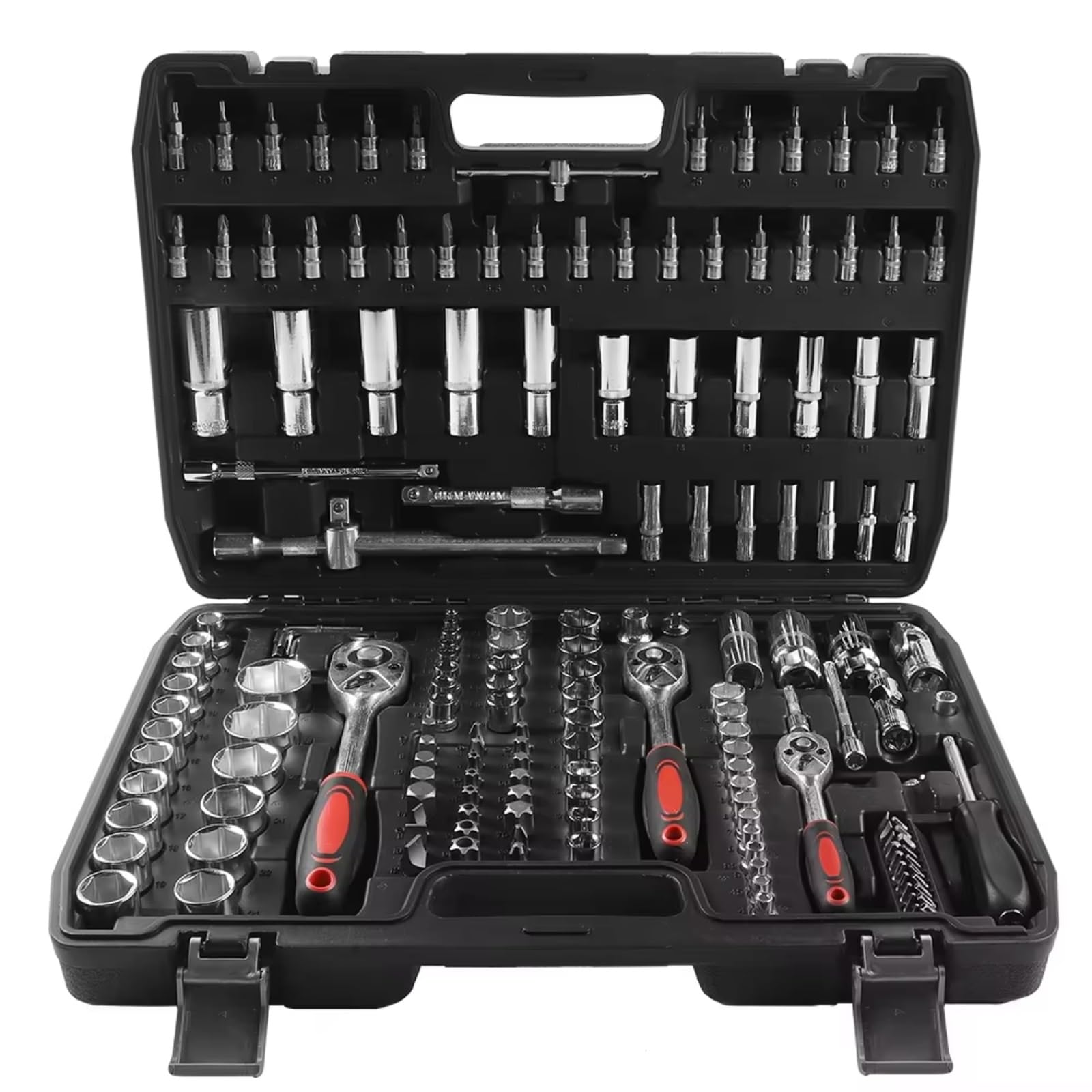 Set attrezzi da meccanico 171 Pz Set Di Chiavi A Bussola 1/4 3/8 1/2 Chiave A Cricchetto Punte Per Cacciavite Strumento Mano Strumento Di Riparazione Auto Chiave A Cricchetto Chiave