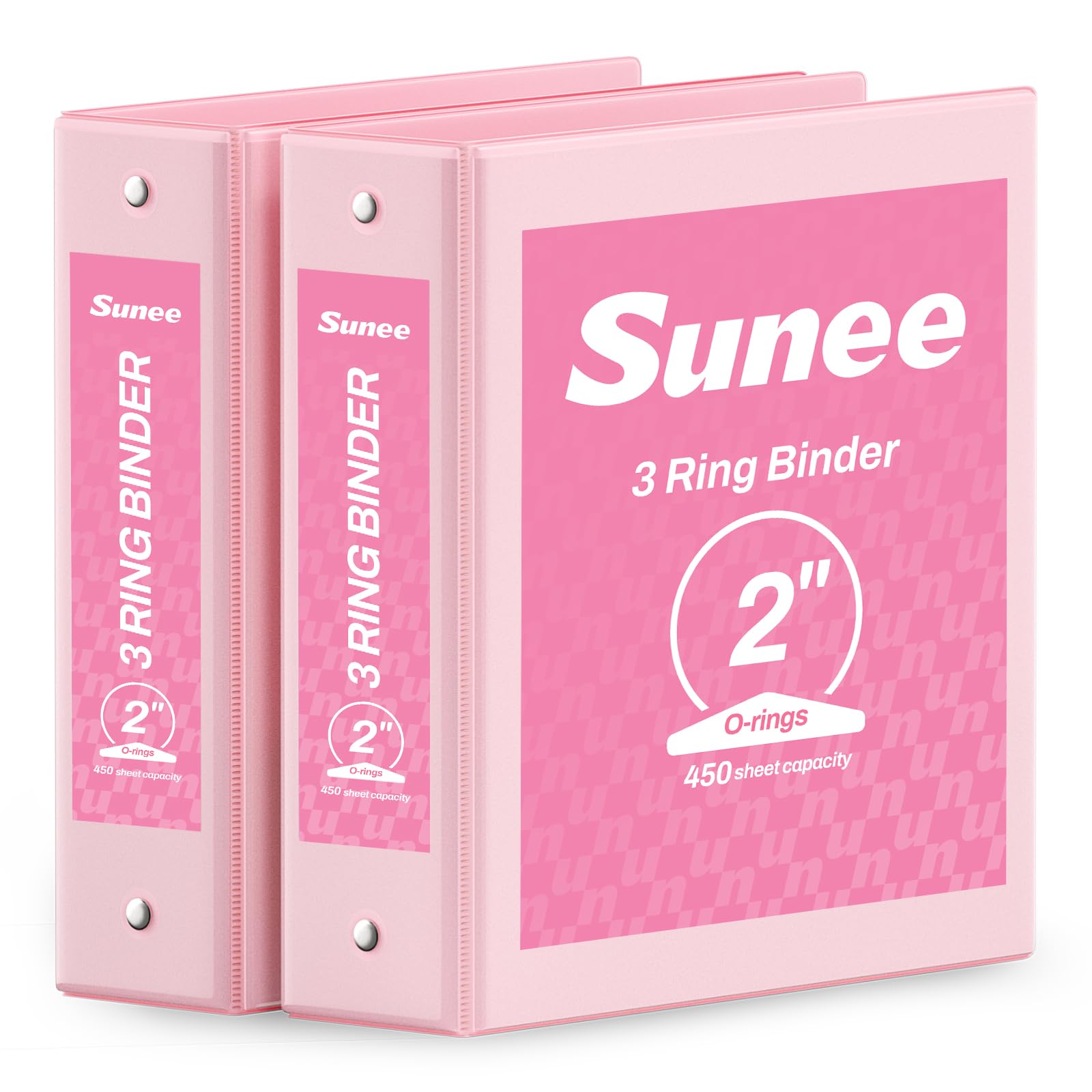 SUNEE 3 Ring Binder 2-Pack