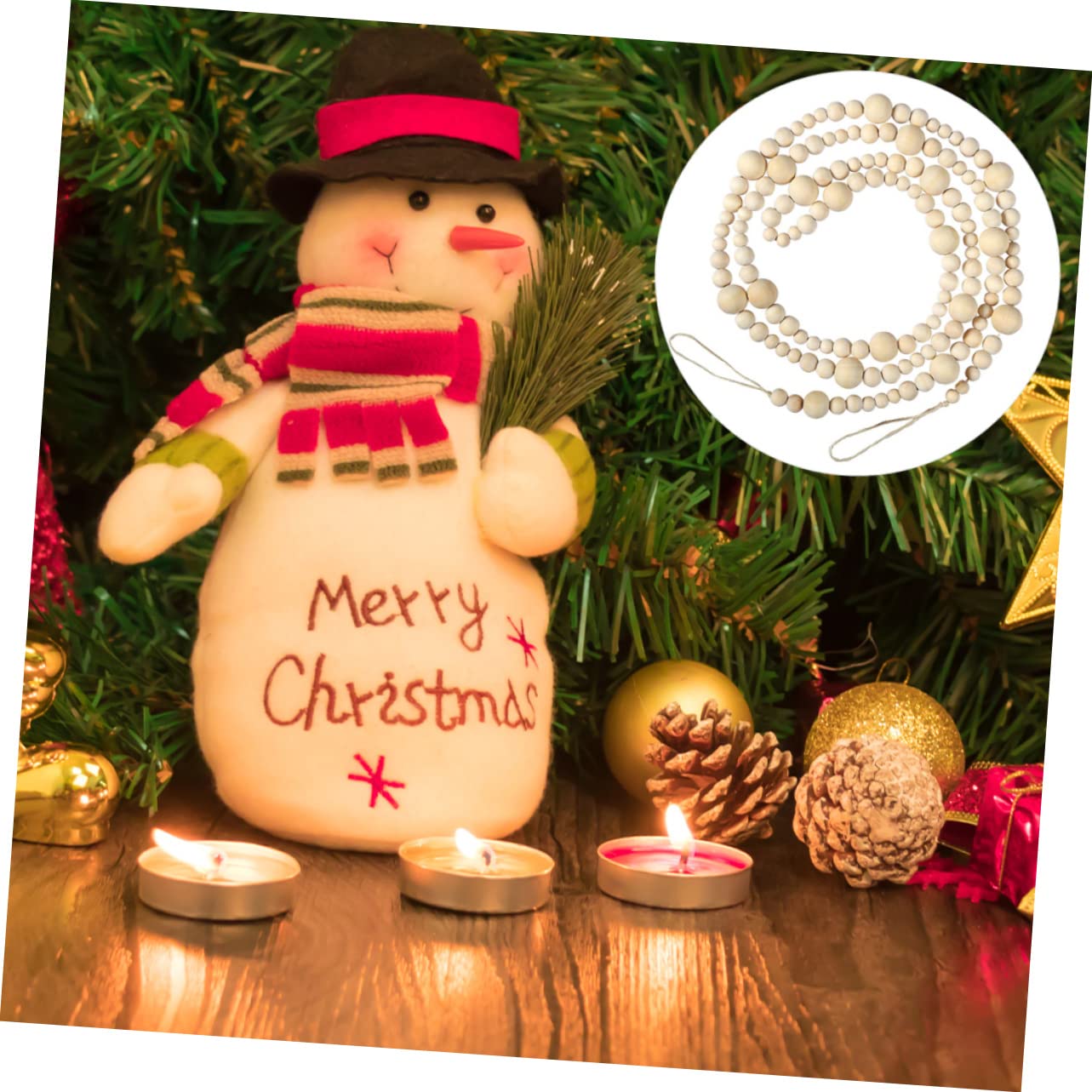 Cabilock 5 Piezas Decoración Navideña Decoraciones Árbol De Navidad Guirnalda Luces De Hadas Home Decoracion Colgante De Árbol Colgante De Puerta De Pared Festivo De Madera