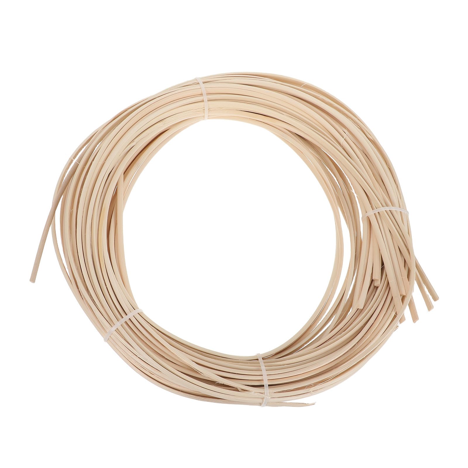 MOKKHNB Rattan Cane Webbing Natural Material 31m Length 6mm Wide Half-Round Strips for Aromatherapy and Handmade Furniture Repair