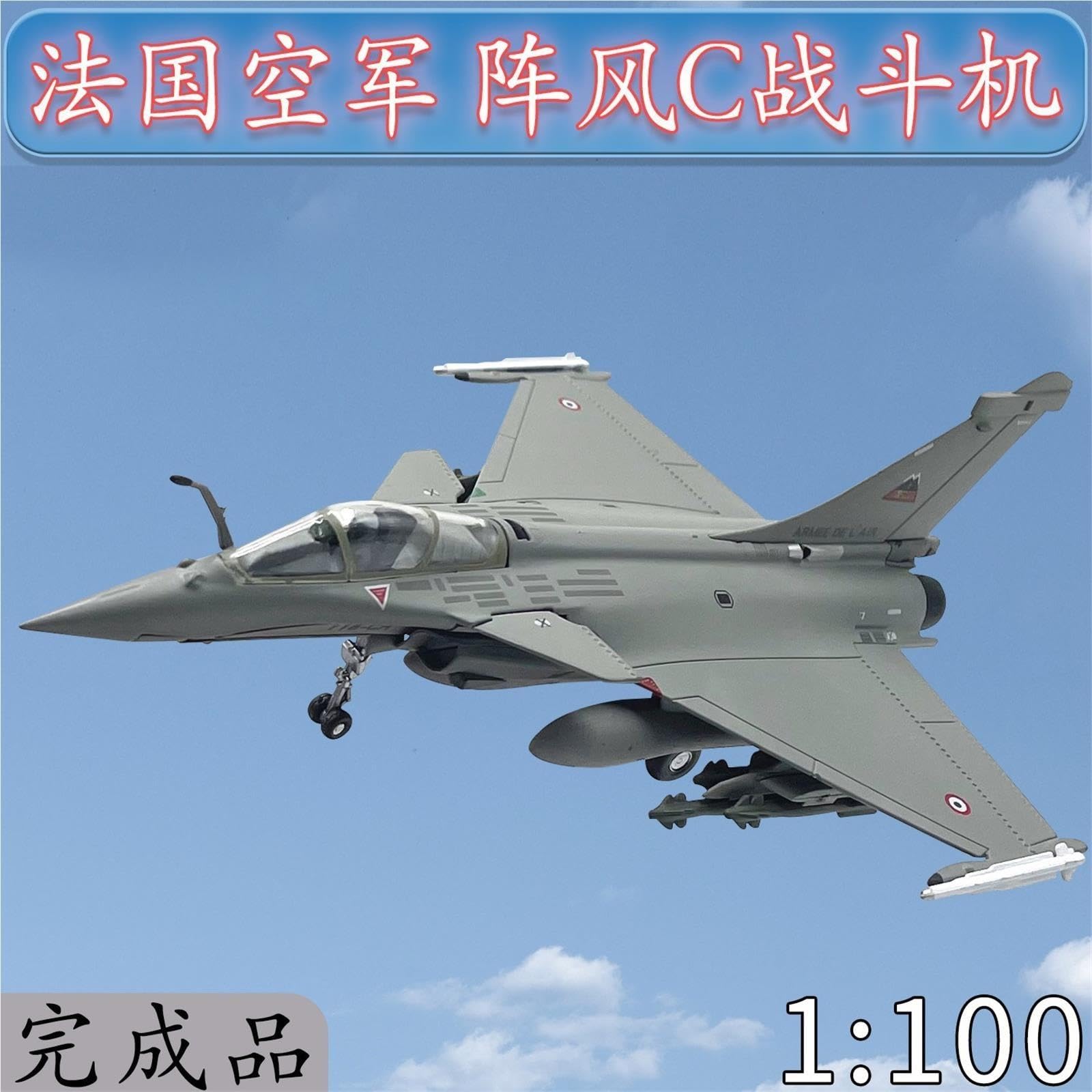 aerei a reazione Modello in lega C Rafale dell'aeronautica francese 1:100 regali per piloti