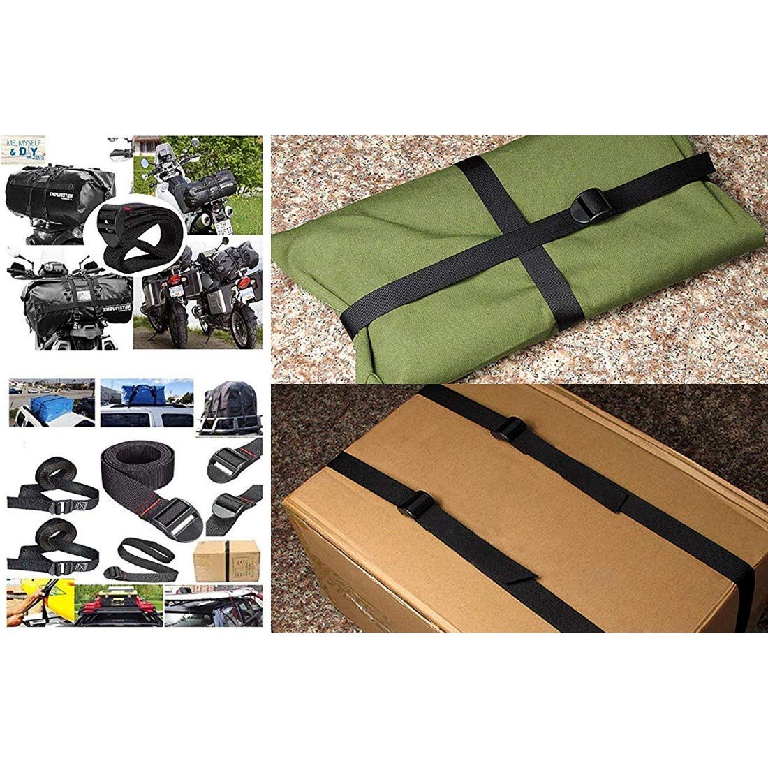 DIY Crafts Design # No 1, Pack of Belts, Strap with Metal Buckle, 3 Feet (Design # No 1, Pack of Belts, Strap with Metal Buckle) 2