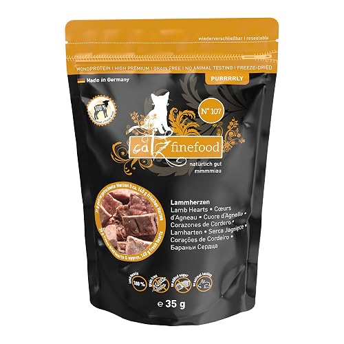 Catz finefood Purrrly No. 107 - Bocadillos para Gatos liofilizados (6 Unidades de 35 g)