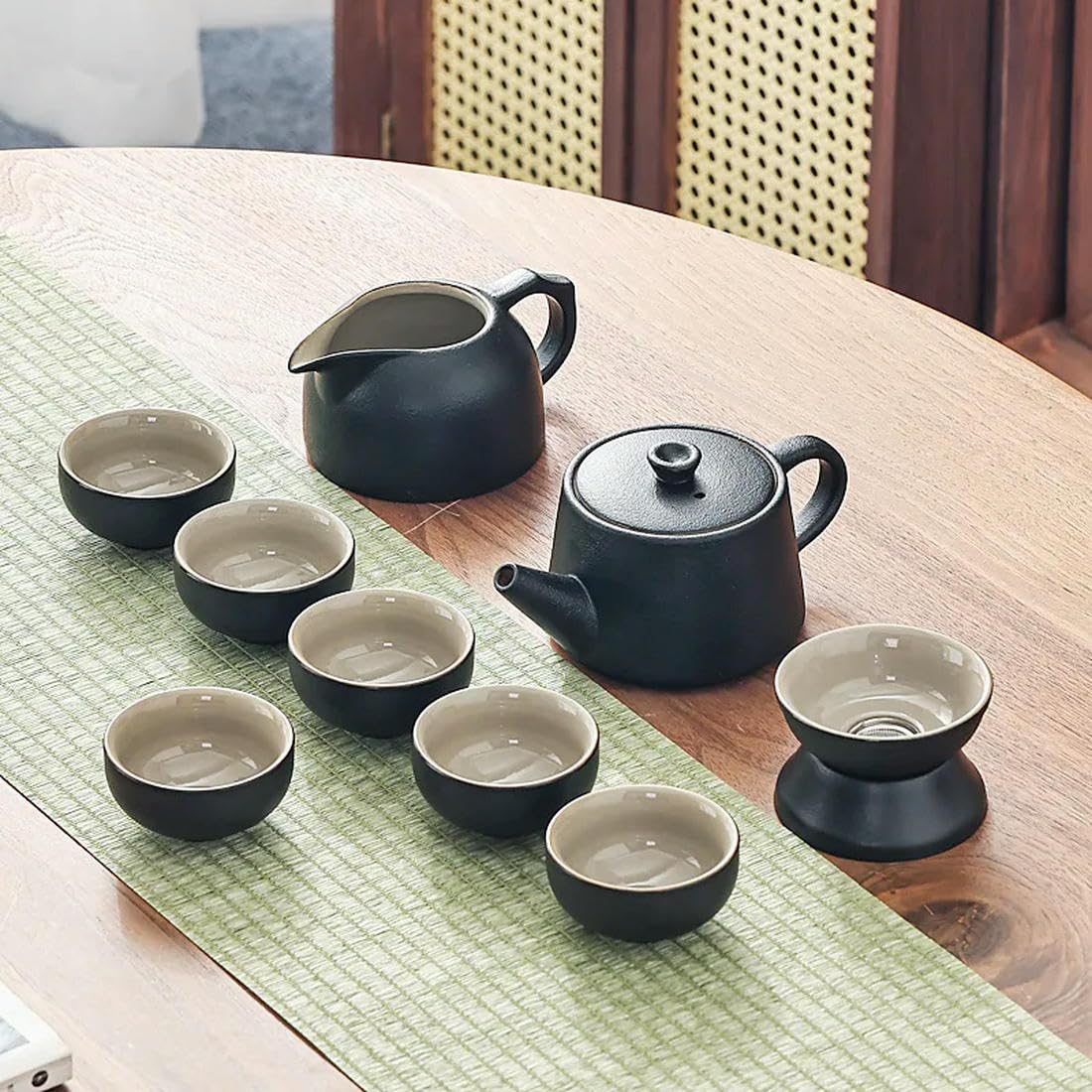 Chiński podróżny zestaw do herbaty Gaiwan przenośny zaparzacz ceremonia ceramiczne zestawy do herbaty filiżanka kompletne narzędzia prezent herbata kuchnia podgrzewacz