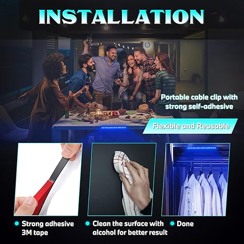 Miniatura 4 de Alopee Paquete de 6 tiras de luces LED de 12 V automotriz de 12.6 in, impermeables, para carrito de golf, luces LED para motocicletas, ATV, barco,