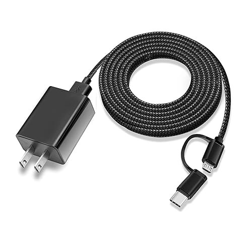 Cargador de pared portátil USB C de mano, cable de carga tipo C, compatible con linterna Nebo, ventilador de cuello, ventilador SkyGenius, mini