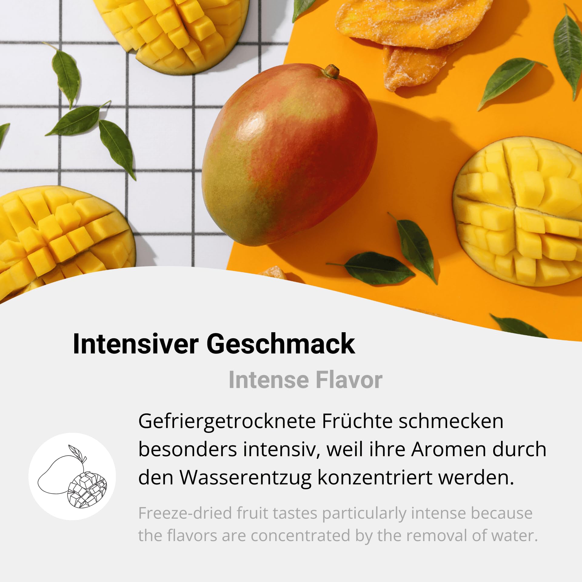 Bio Mango gefriergetrocknet 1kg – Knusprige Mangoscheiben, zuckerfrei & vegan – Perfekt als gesunder Snack