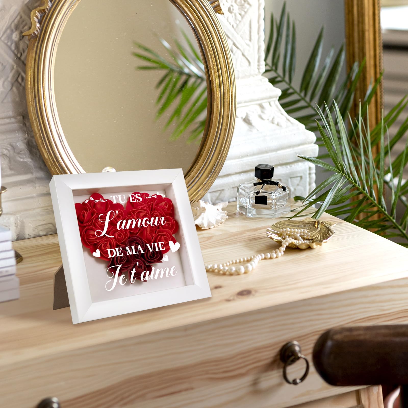 Cadeau Couple Amour, Cadeau Femme Anniversaire - Rose Éternelle Décorative | Idee Anniversaire, Romantique Présent pour Elle