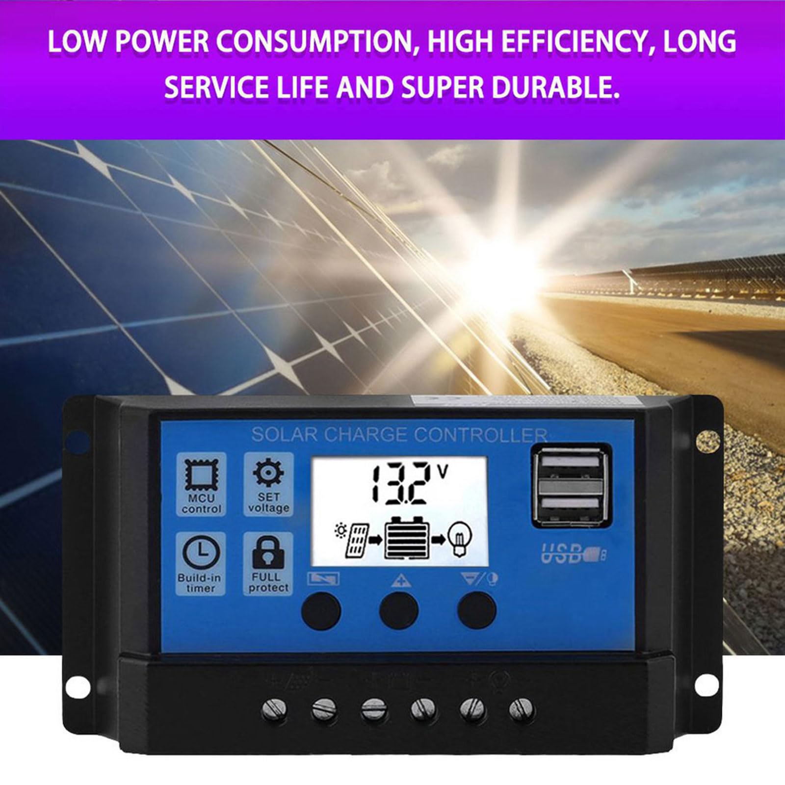 Kit inverter solare off-grid da 3000 W con pannello impermeabile da 18 W e controller da 30 A