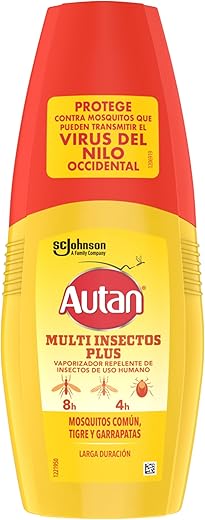 Autan Protection Plus Repelente de Mosquitos Vaporizador, 100 ml (Paquete de 1), Aerosol