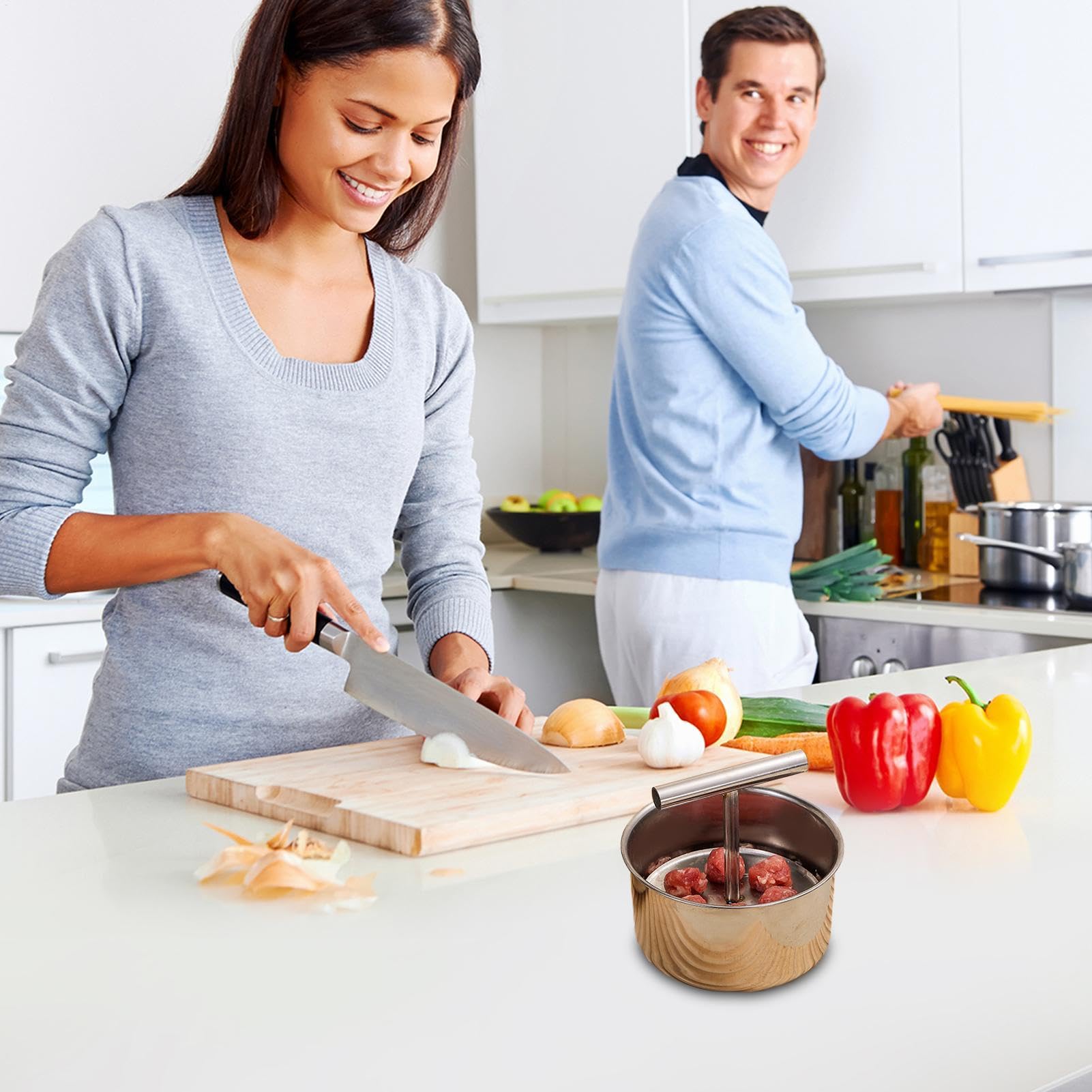 Meatball Maker Tool - 6 Holes Press Type Meatball Mold | Meat Baller Maker | Meatball Shaping Tool, Meatball Maker Meatball Making Tools, Kitchen Meatball Mould for Manual Shaping