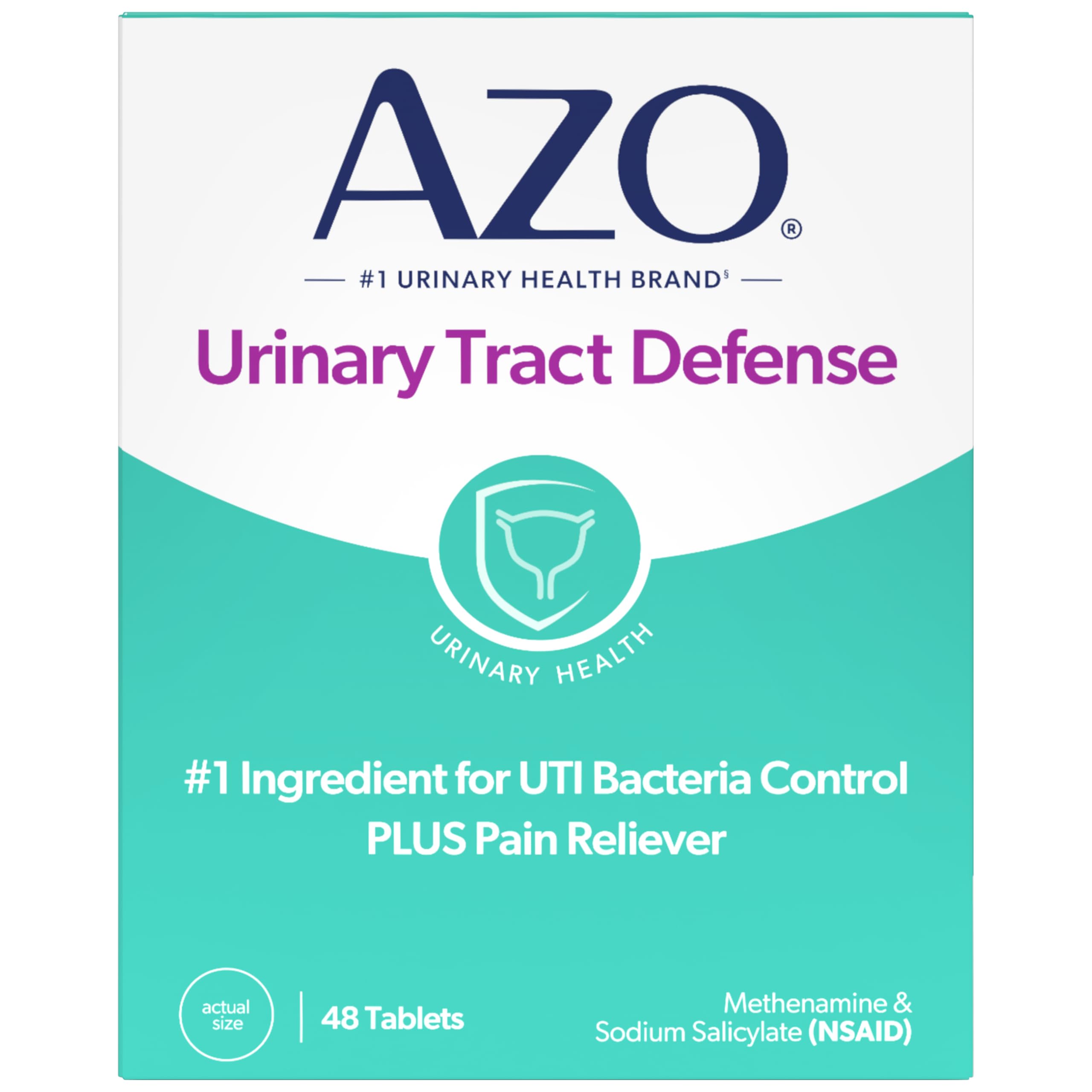 AZO Urinary Tract Defense Antibacterial Protection, 48 Tablets